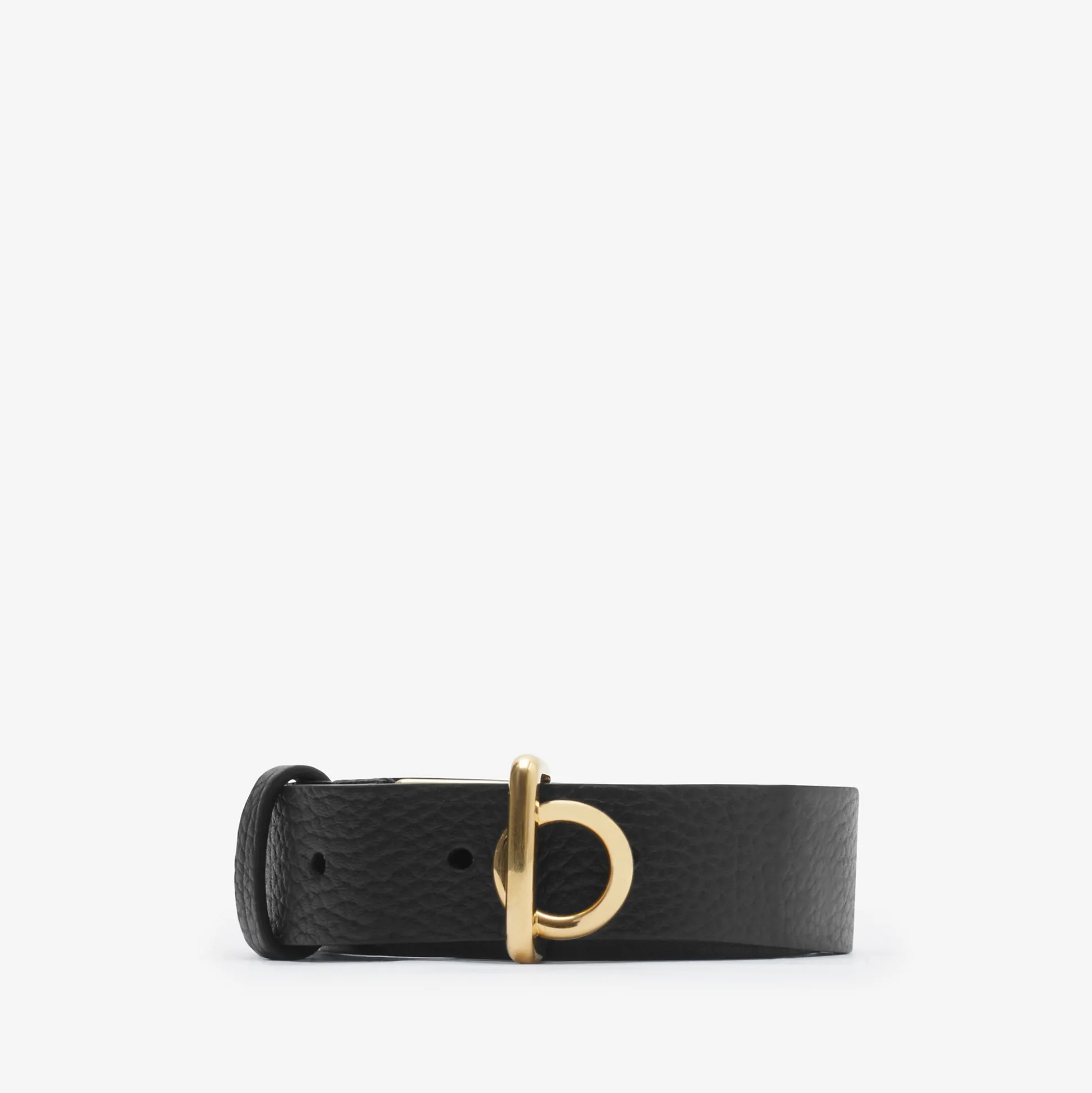 Fashion Burberry Leather Rocking Horse Belt Black