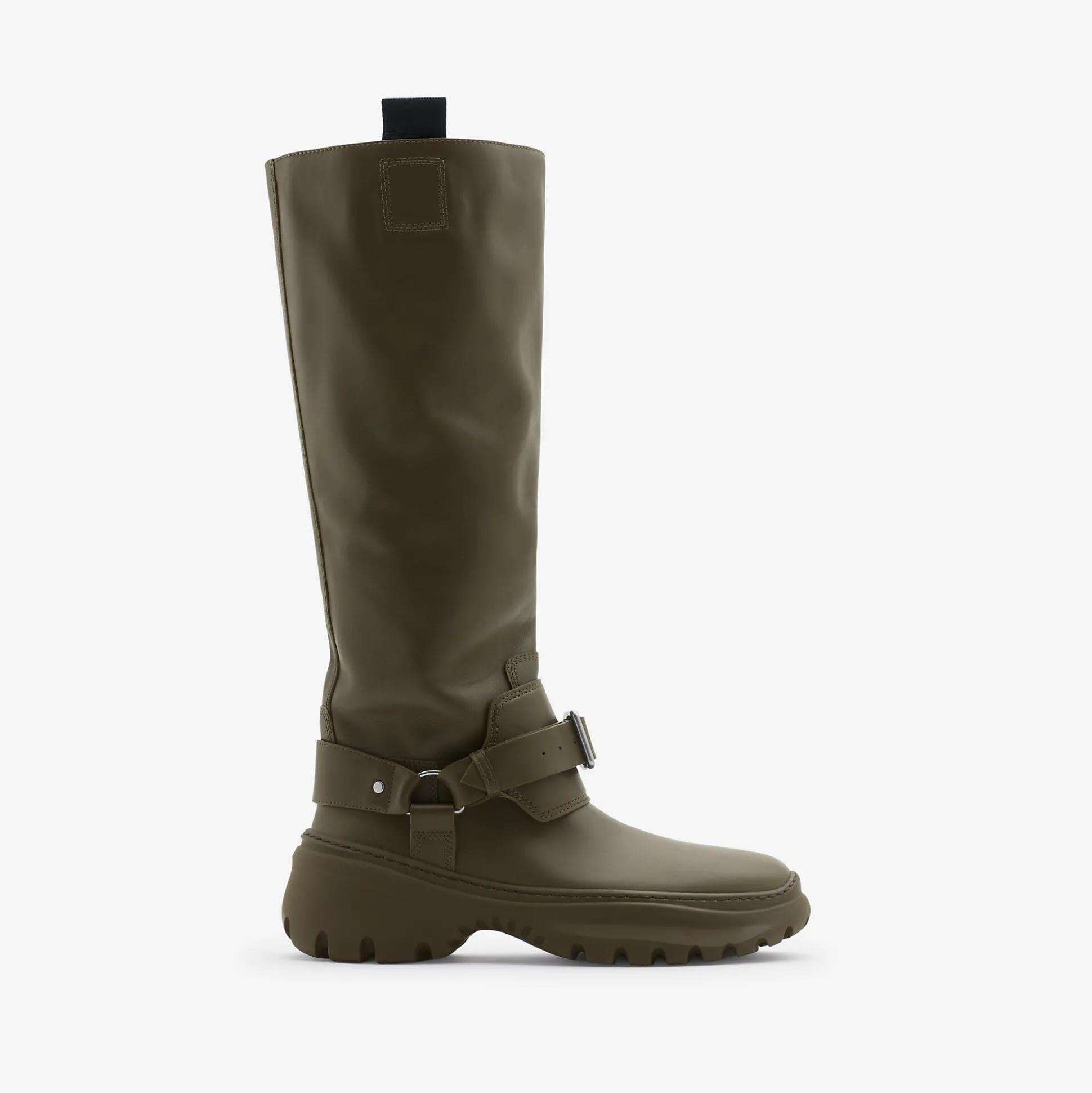 Shop Burberry Leather Stomp High Boots​ Loch