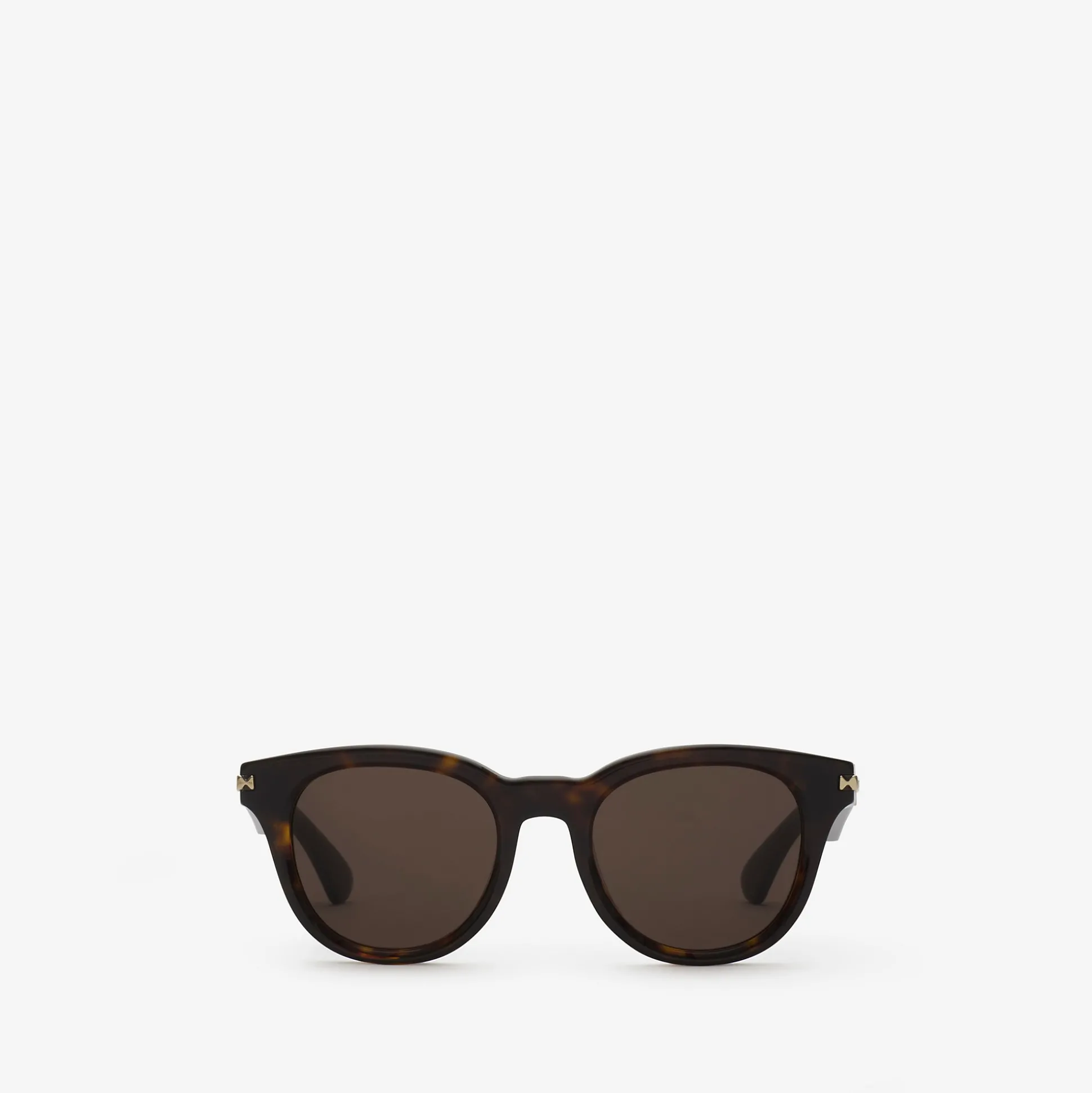 Online Burberry Logo Bar Round Sunglasses Darkhavana