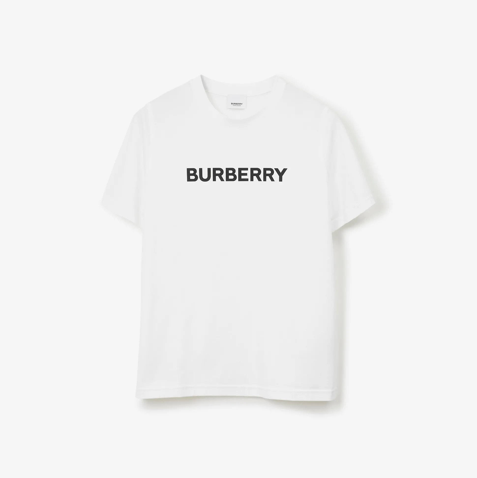 Online Burberry Logo Cotton T-shirt White