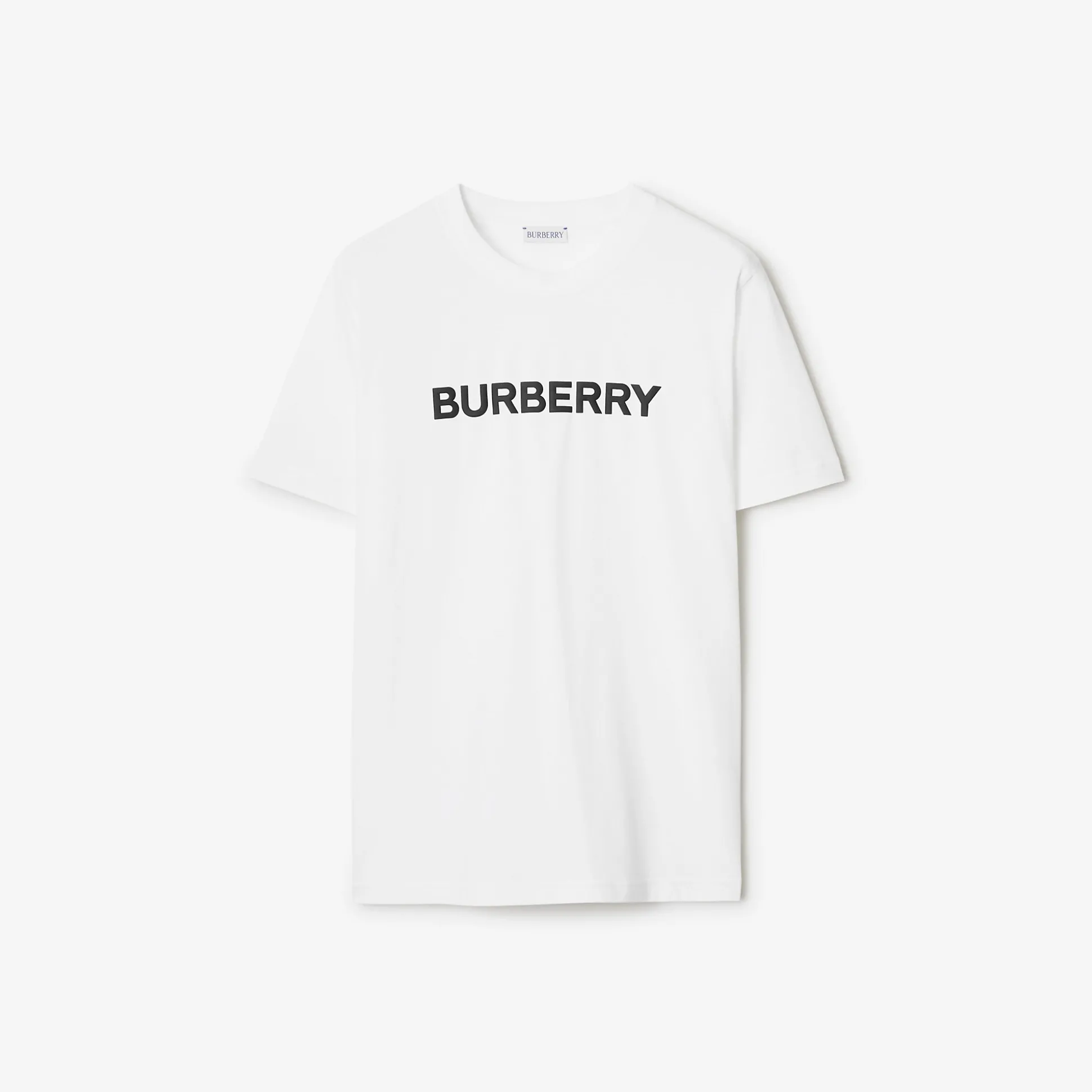 New Burberry Logo Cotton T-shirt White