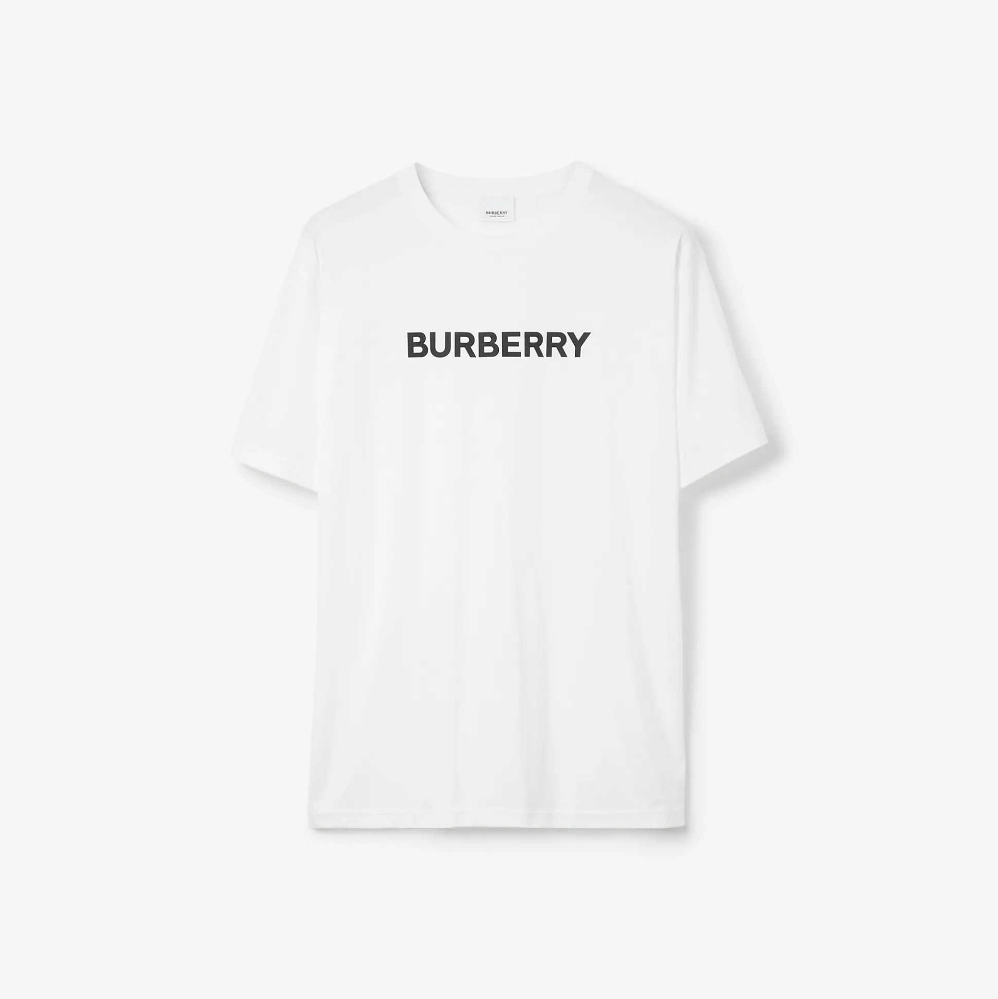 Sale Burberry Logo Cotton T-shirt White