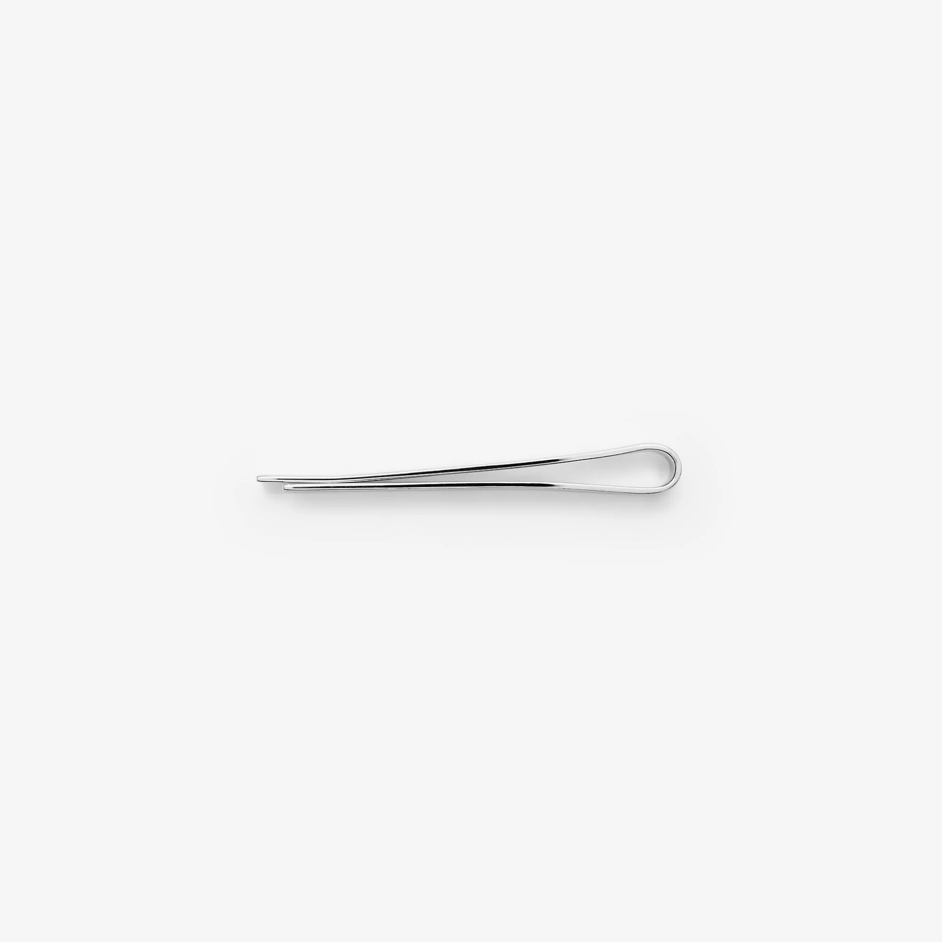 New Burberry Logo Tie Bar Silver