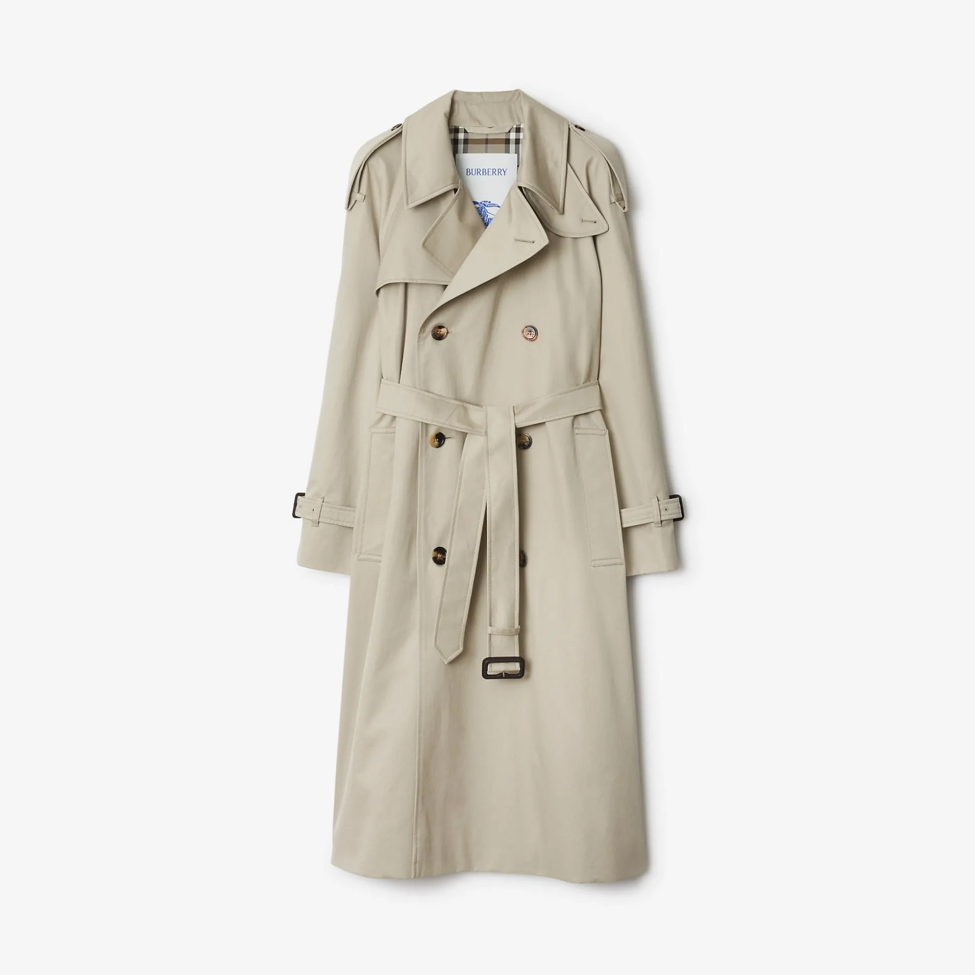 Best Burberry Long Castleford Trench Coat Heron