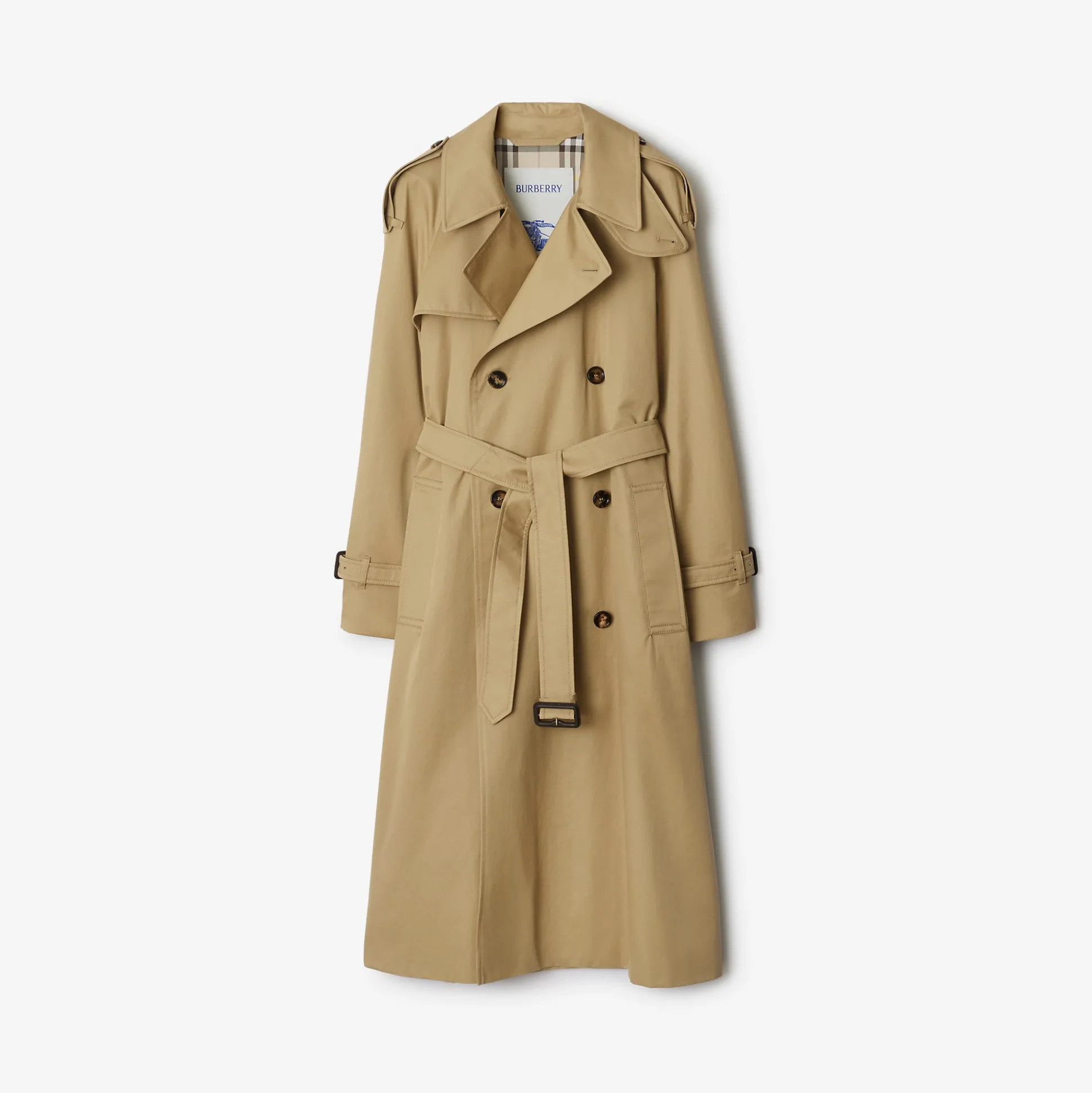 Flash Sale Burberry Long Castleford Trench Coat Beige