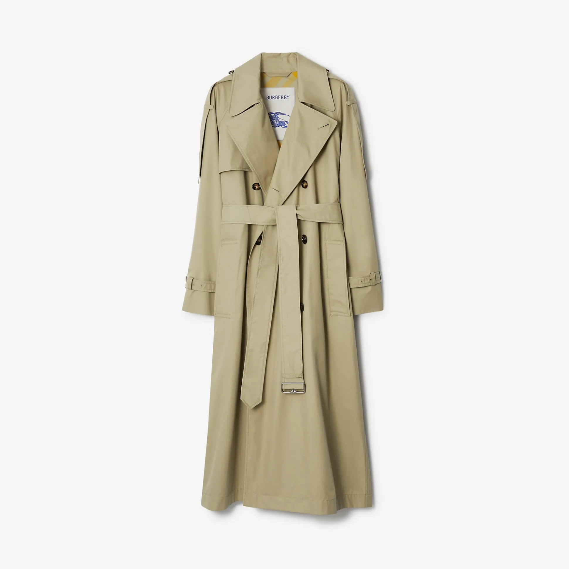 Sale Burberry Long Gabardine Castleford Trench Coat Hunter