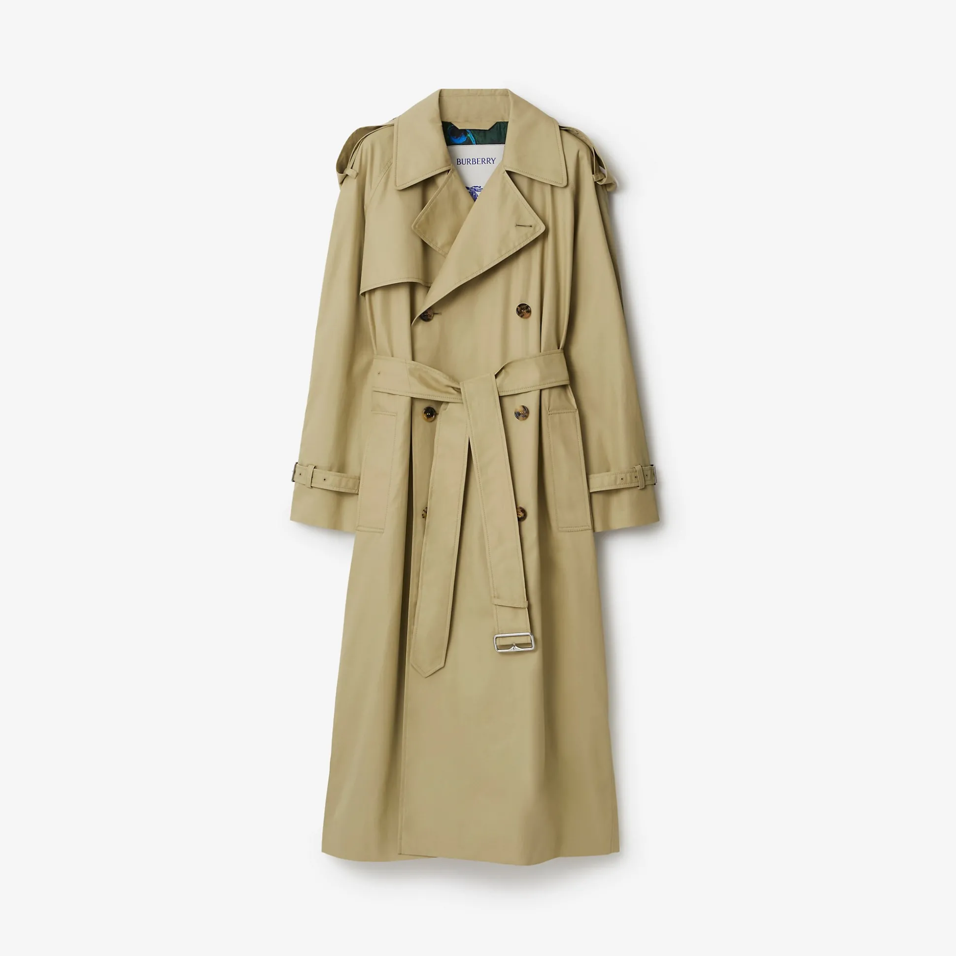 Cheap Burberry Long Highgrove Castleford Trench Coat Hunter