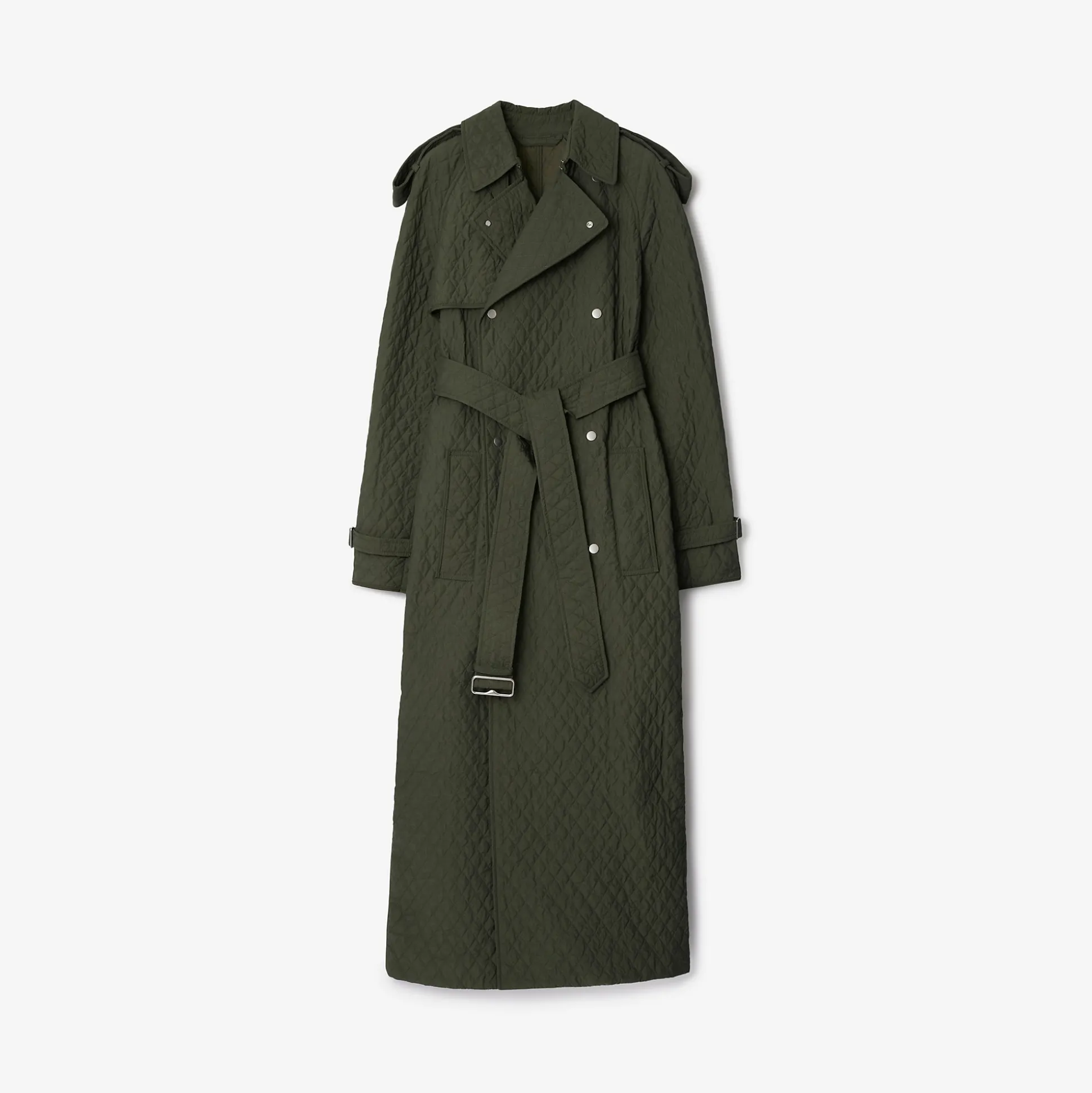 Sale Burberry Long Quilted Nylon Trench Coat Loch