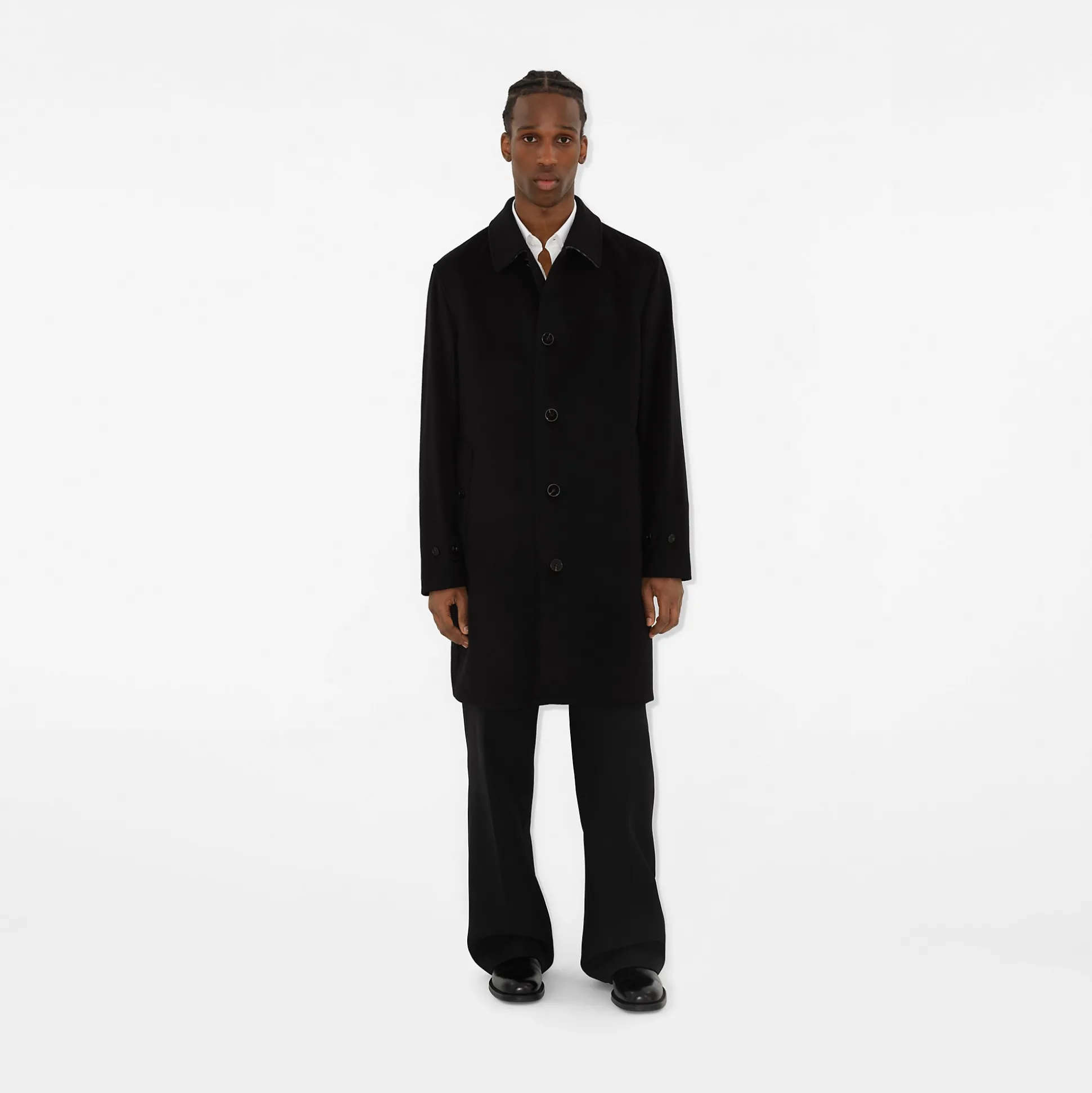 Online Burberry Mid-length Cashmere Blend Paddington Car Coat Black