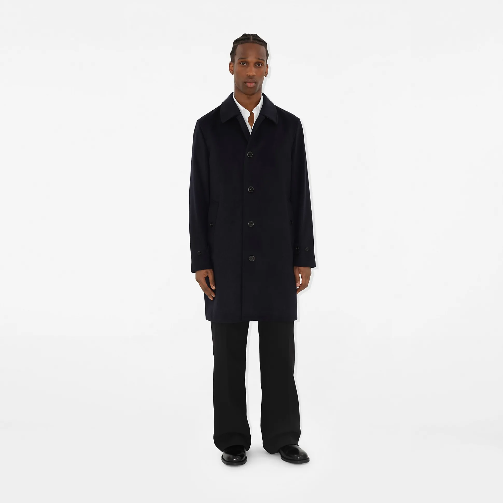 Hot Burberry Mid-length Cashmere Blend Paddington Car Coat Midnightnavy