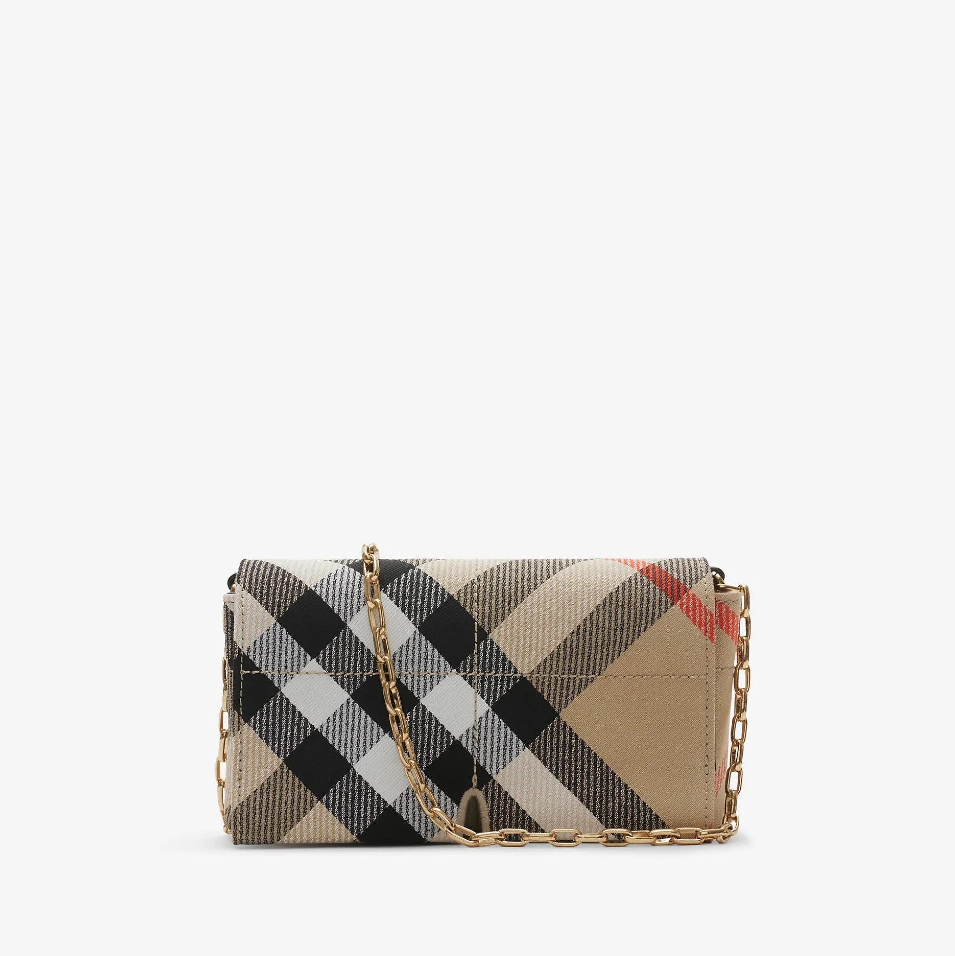 Shop Burberry Mini Snip Chain Bag Sand