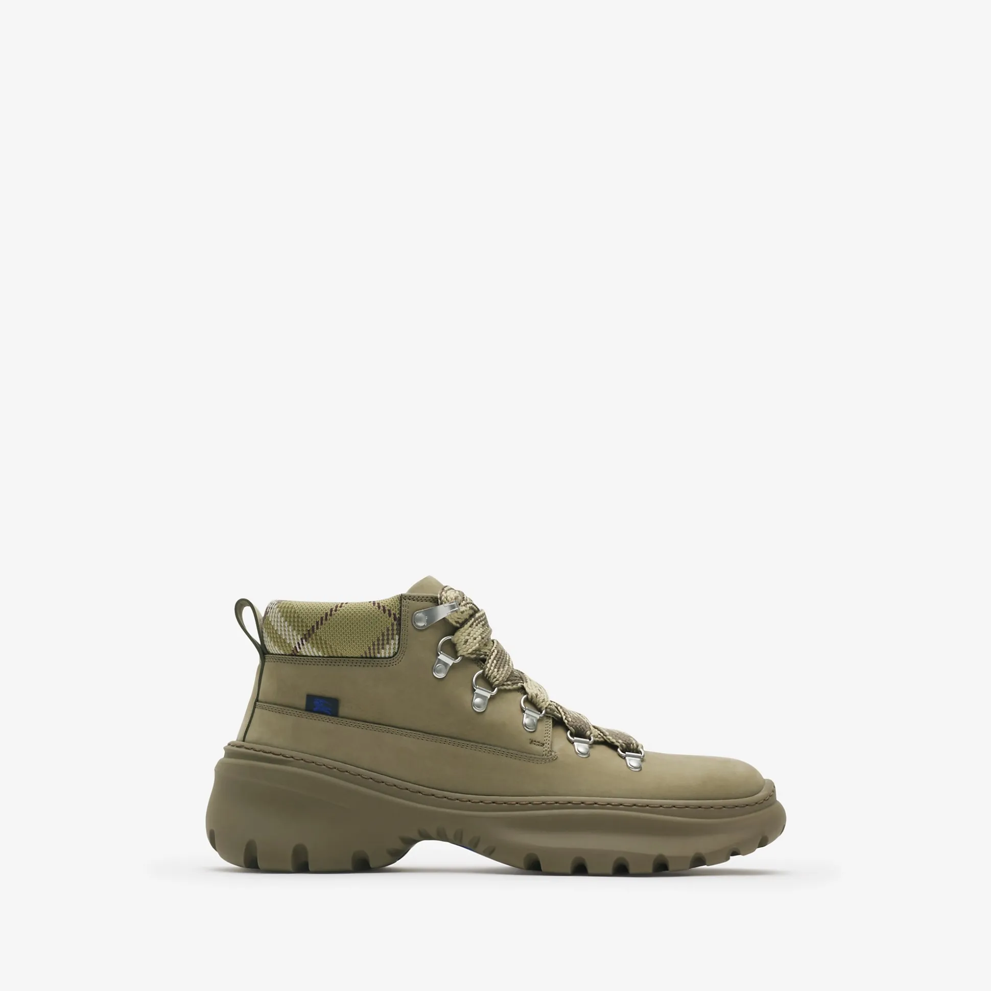 Cheap Burberry Nubuck Scoot Hike Boots​ Swamp