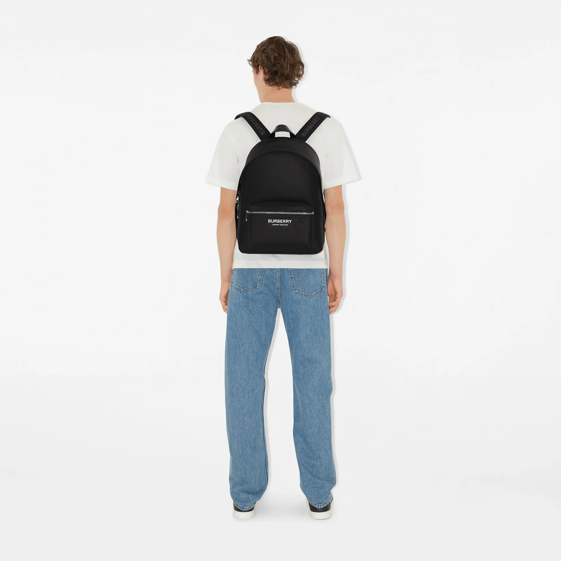 Outlet Burberry Nylon Backpack Black