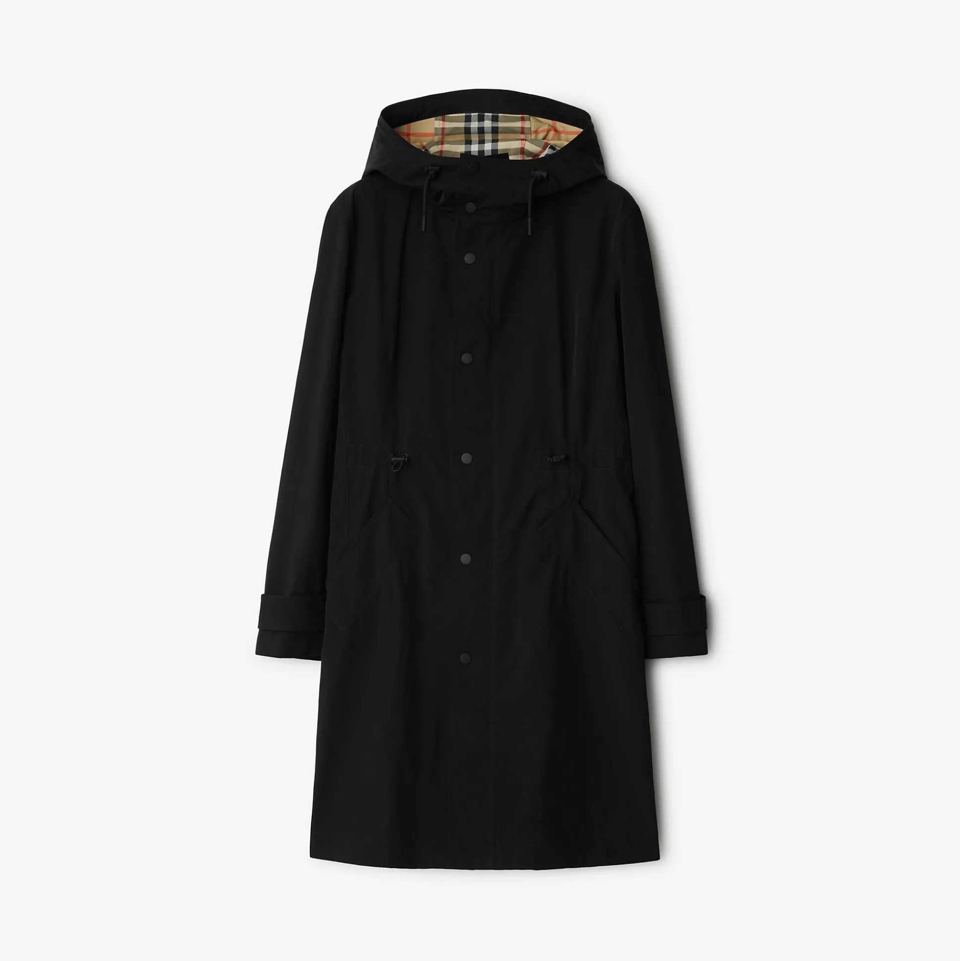 Fashion Burberry Nylon Cotton Whitby Parka Black