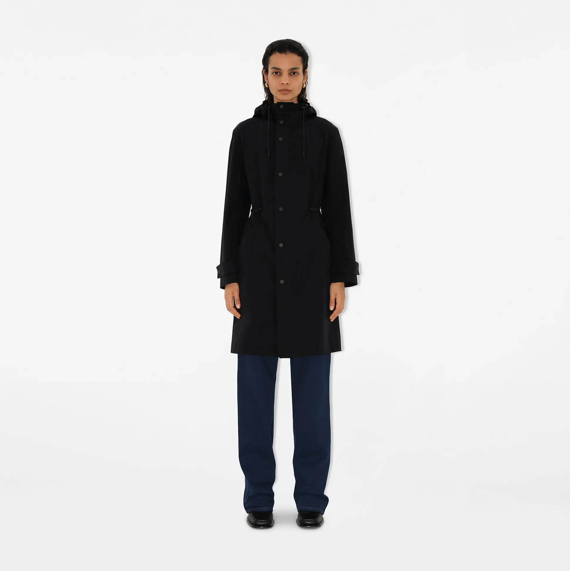 Fashion Burberry Nylon Cotton Whitby Parka Black