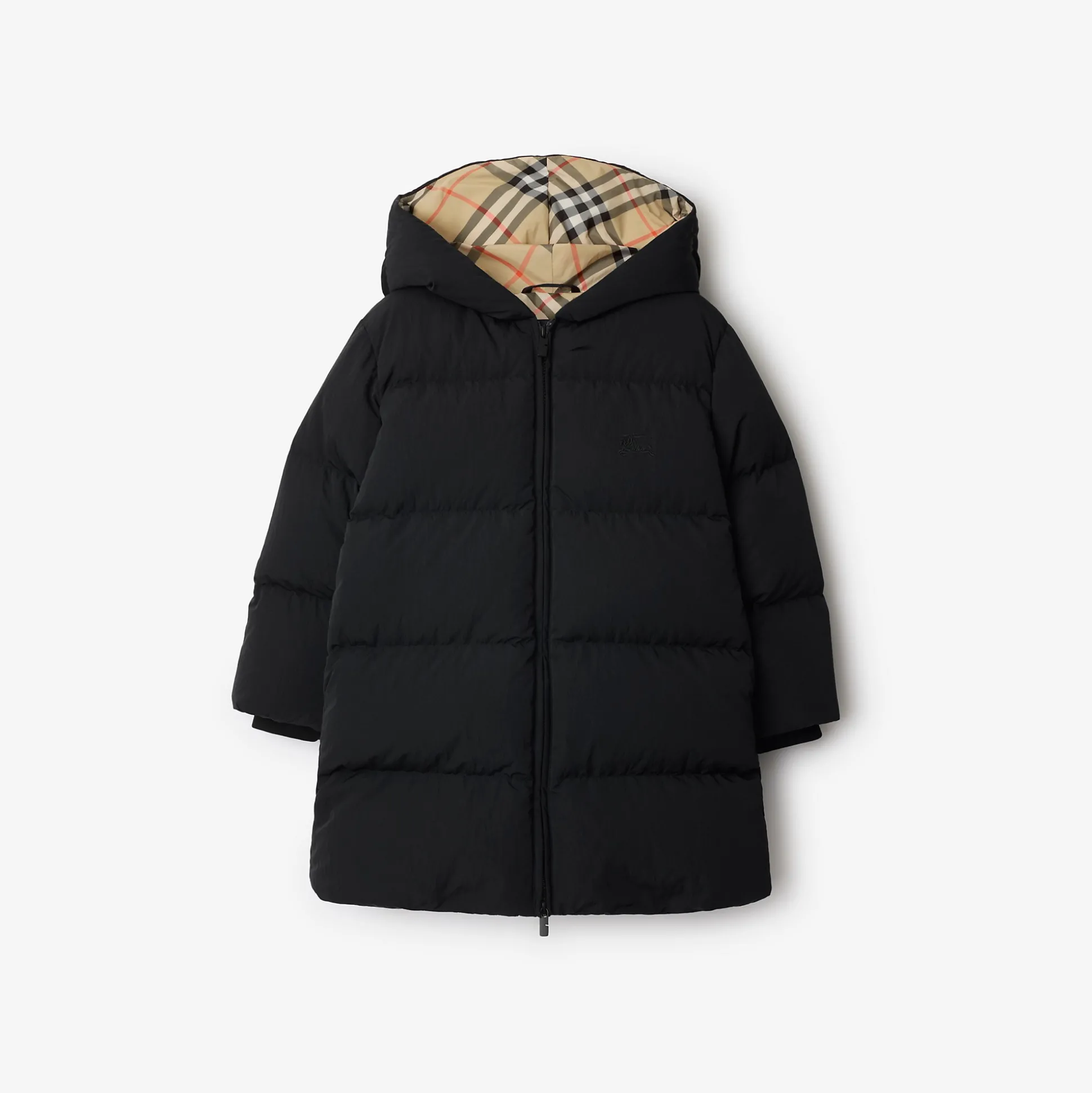 Clearance Burberry Nylon Puffer Coat Black