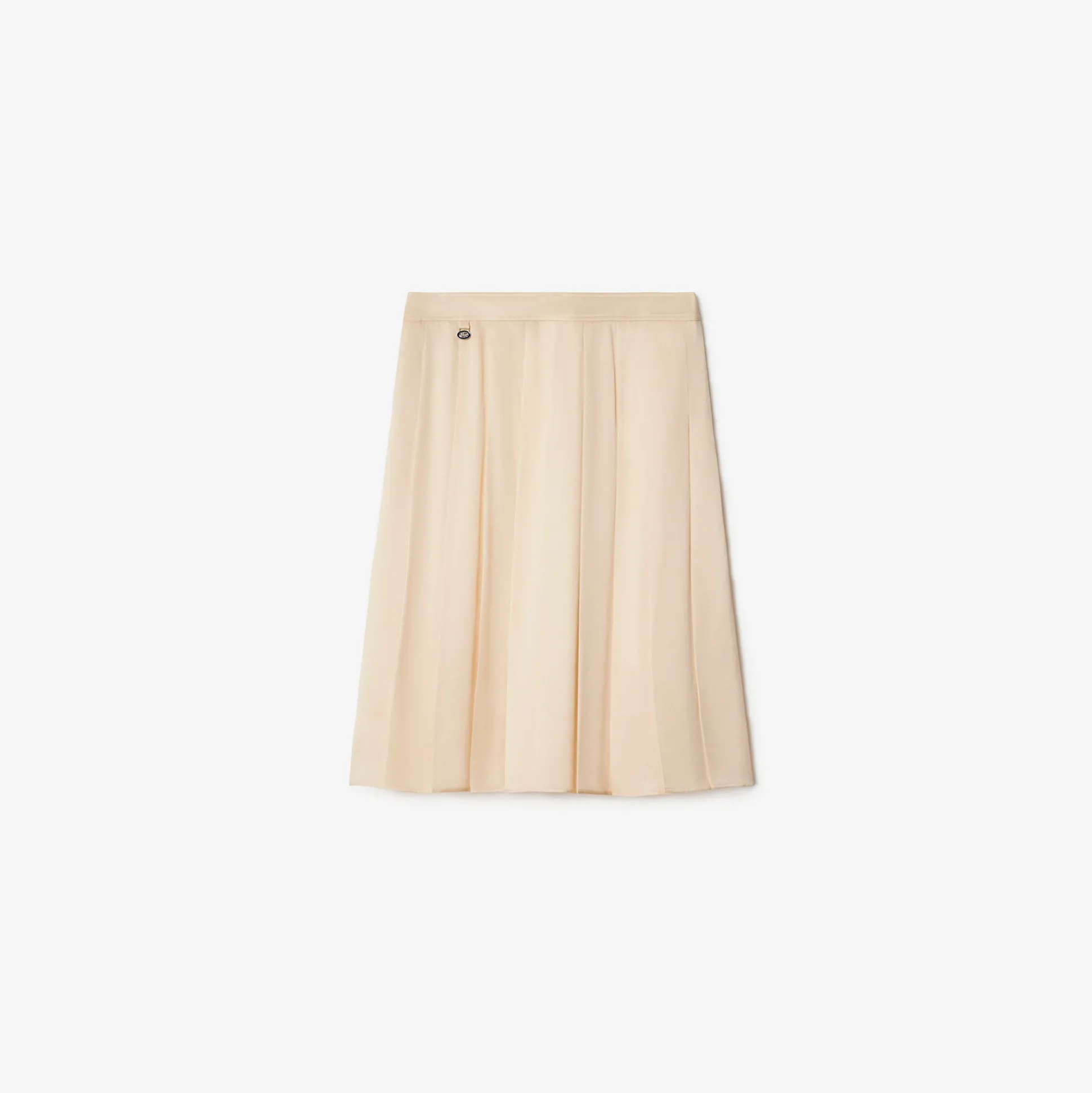 Discount Burberry Pleated Silk Skirt Pelican