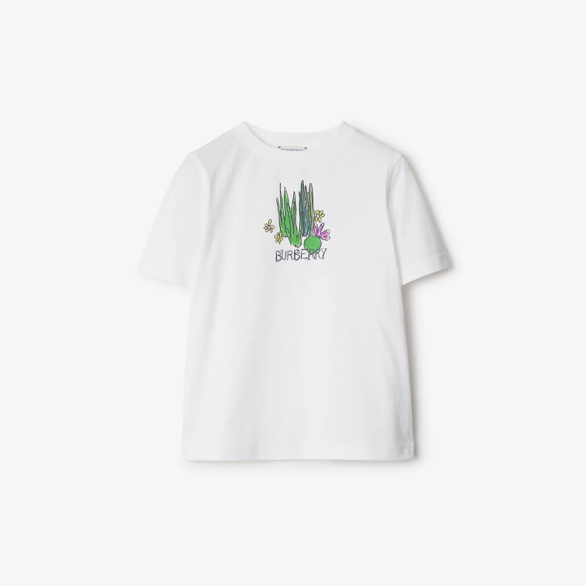 Sale Burberry Pond Cotton T-shirt White