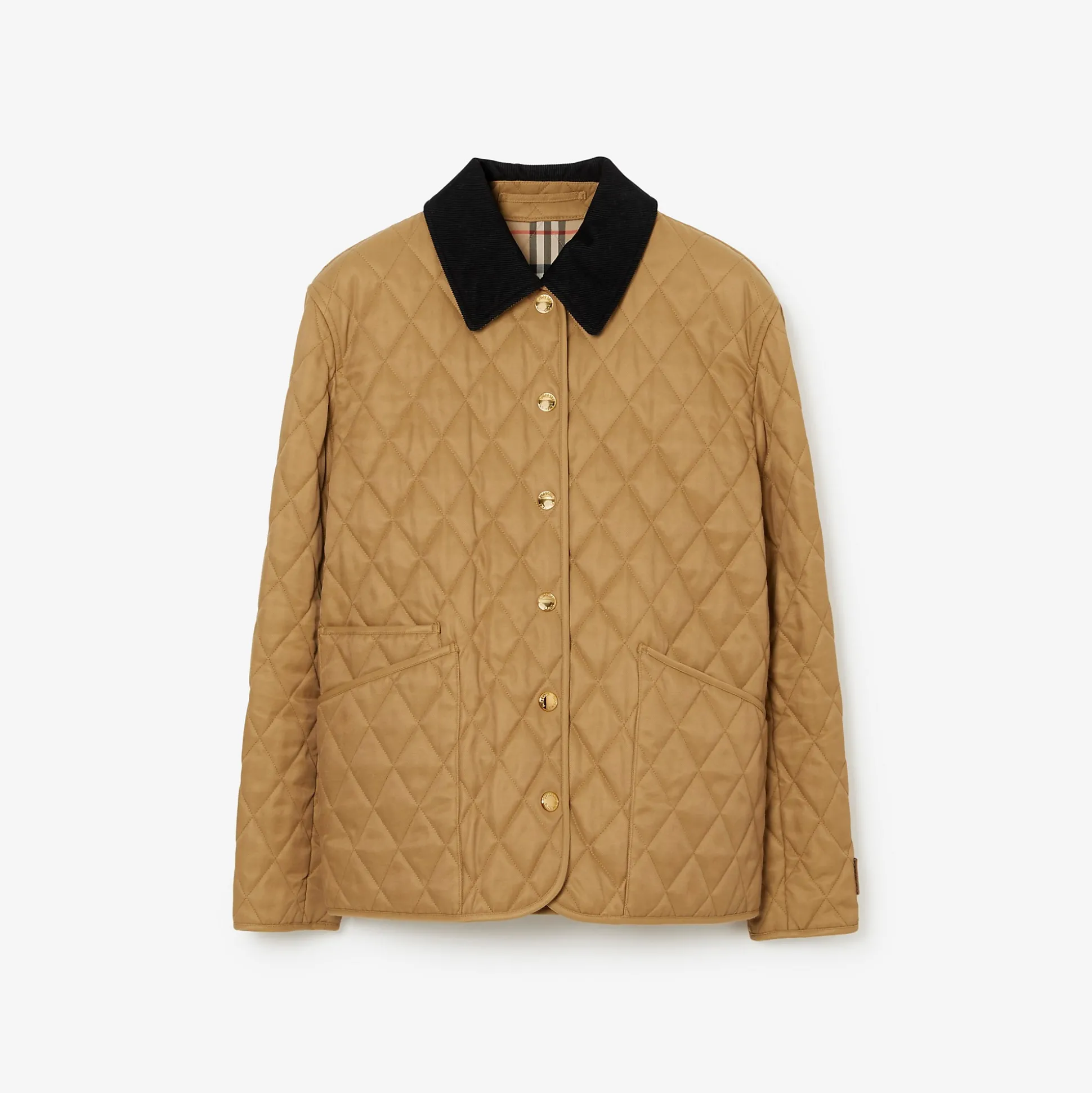 Best Burberry Quilted Barn Jacket Camel