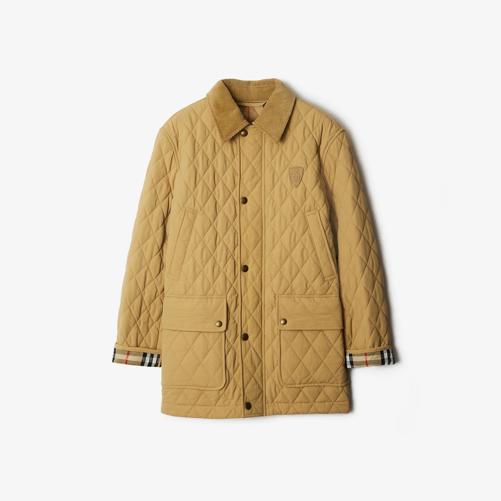 Hot Burberry Quilted Nylon Barn Jacket Flax