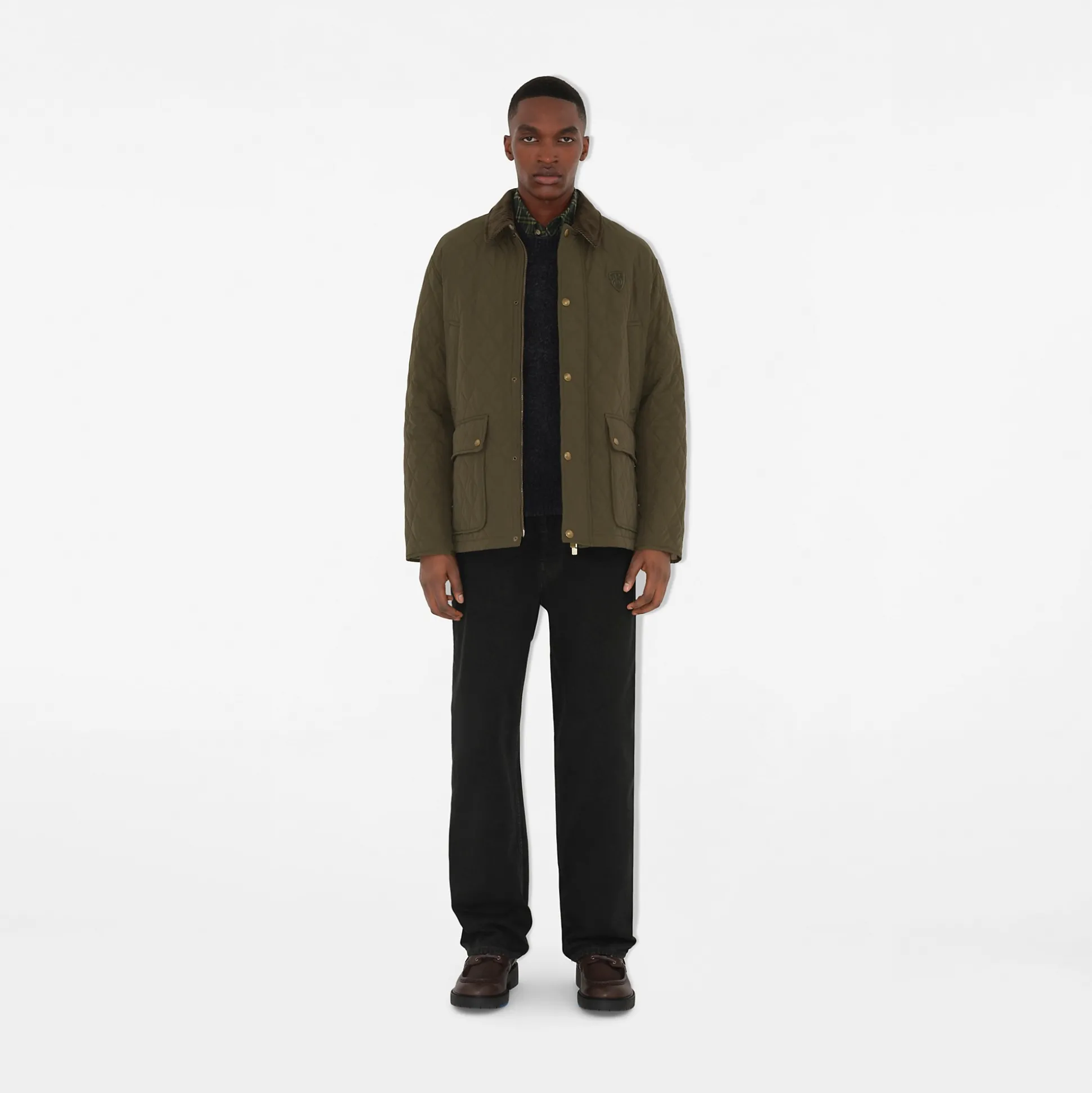 Cheap Burberry Quilted Nylon Barn Jacket Loch/linden