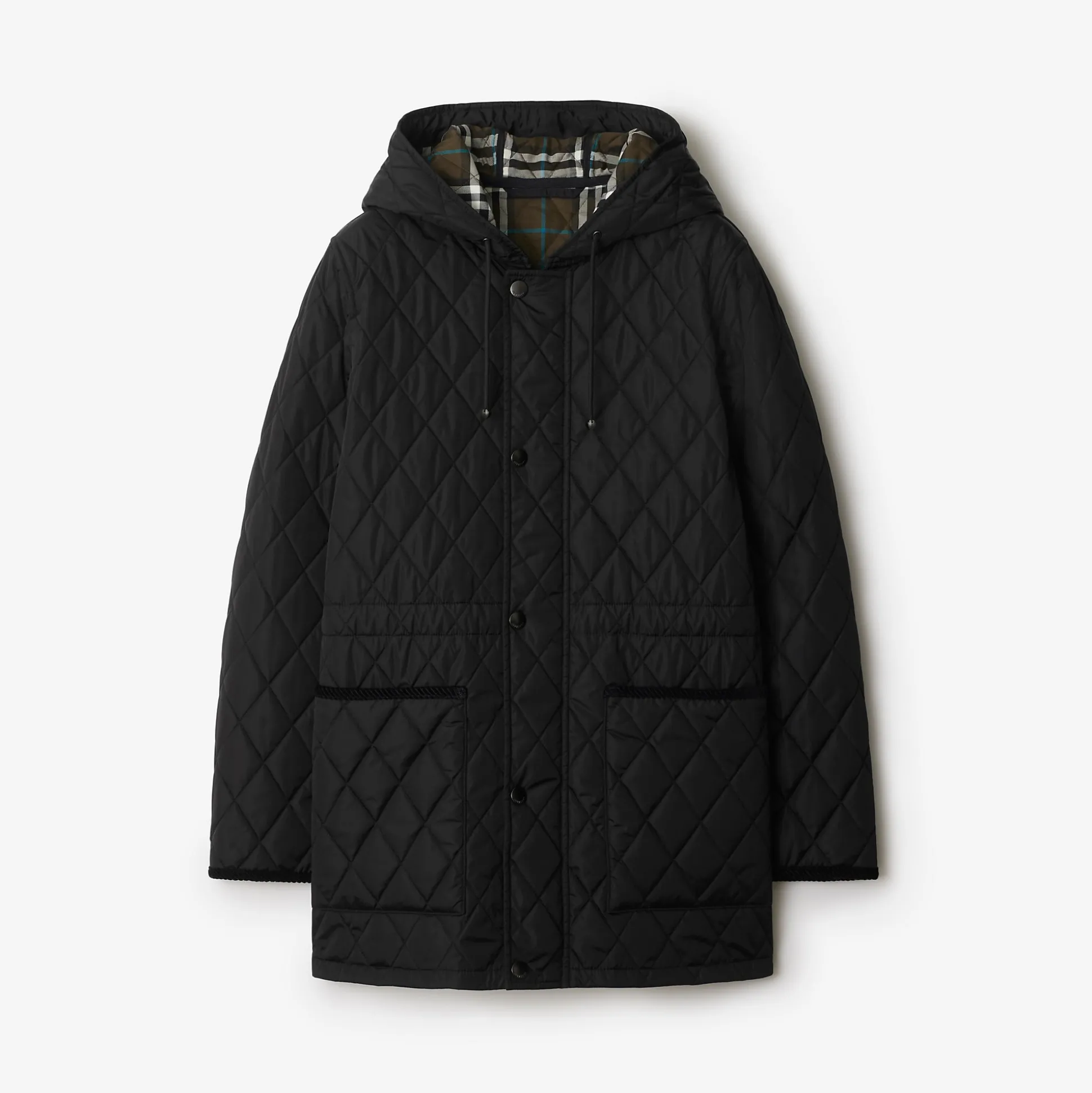 Best Sale Burberry Quilted Nylon Bromley Parka Black