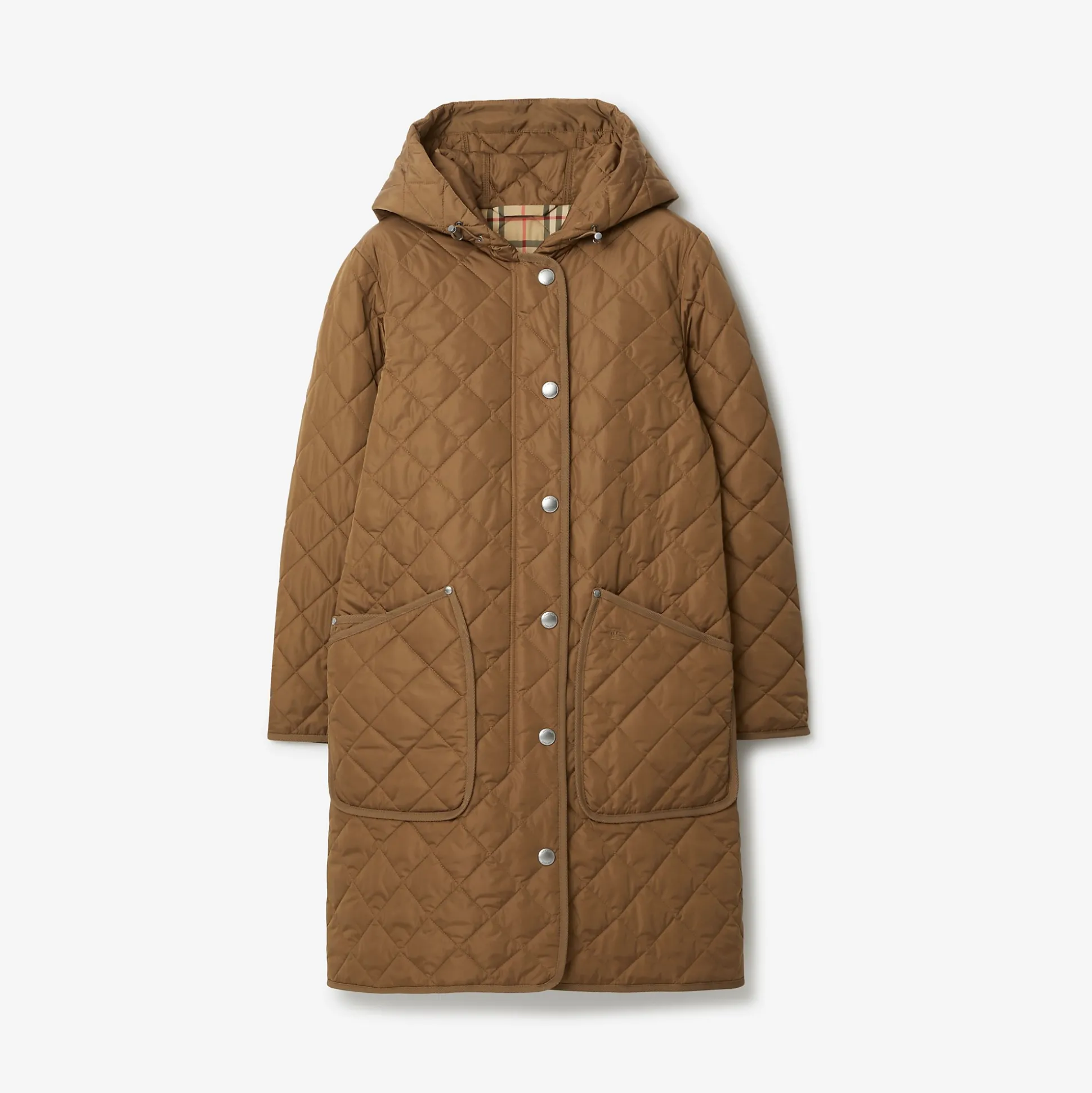 Best Burberry Quilted Nylon Coat Dustycaramel