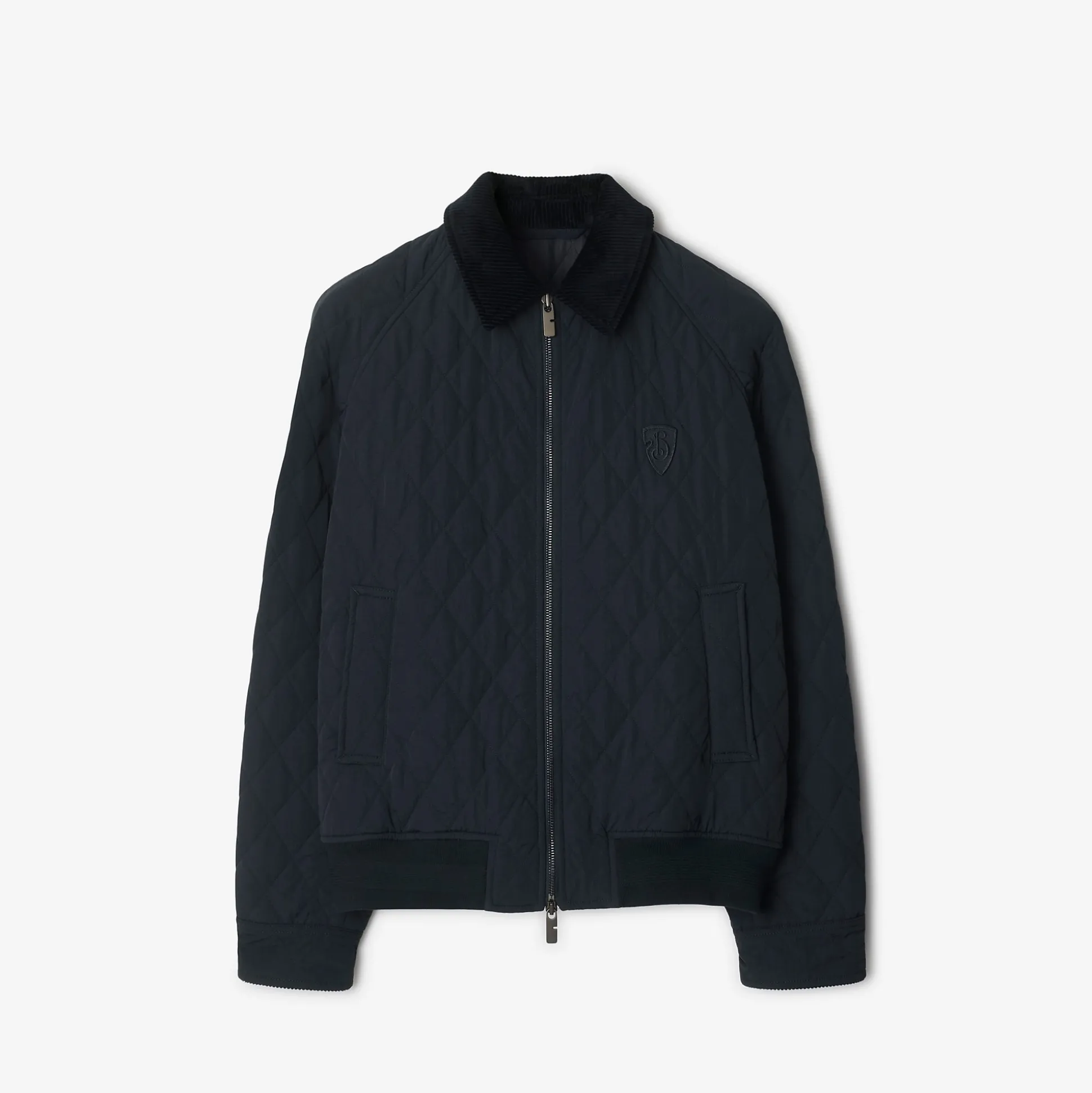 Best Sale Burberry Quilted Nylon Taunton Jacket Navy/charcoalmelange