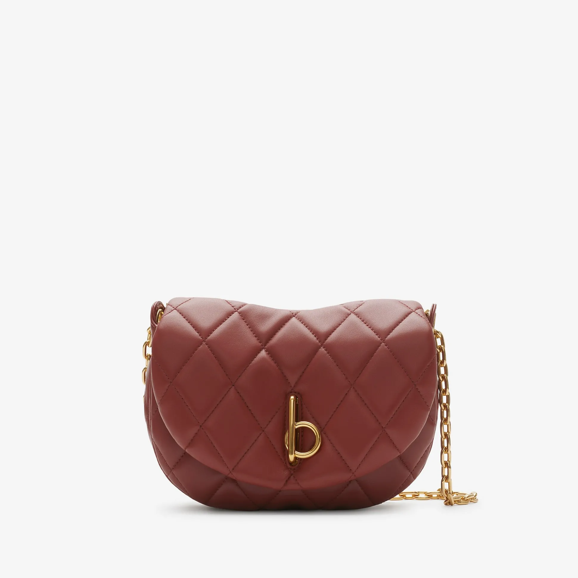 Best Sale Burberry Quilted Rocking Horse Bag Rust