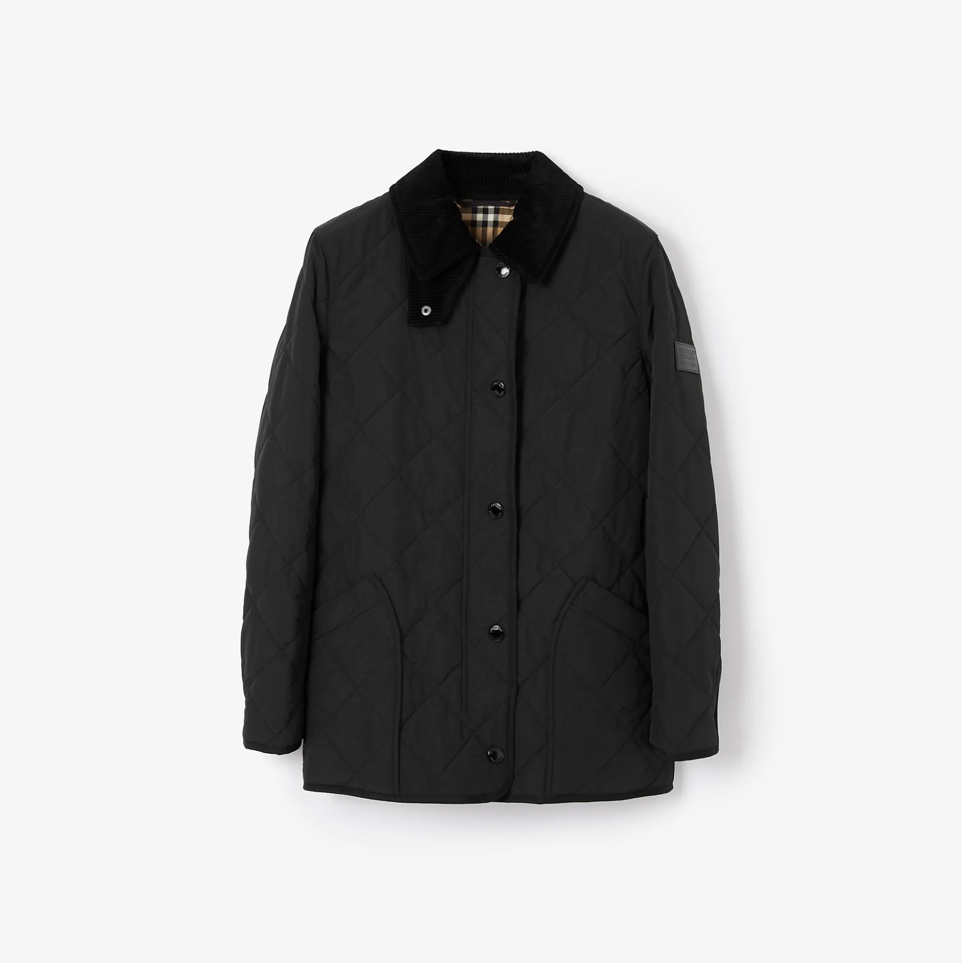 Cheap Burberry Quilted Thermoregulated Barn Jacket Black