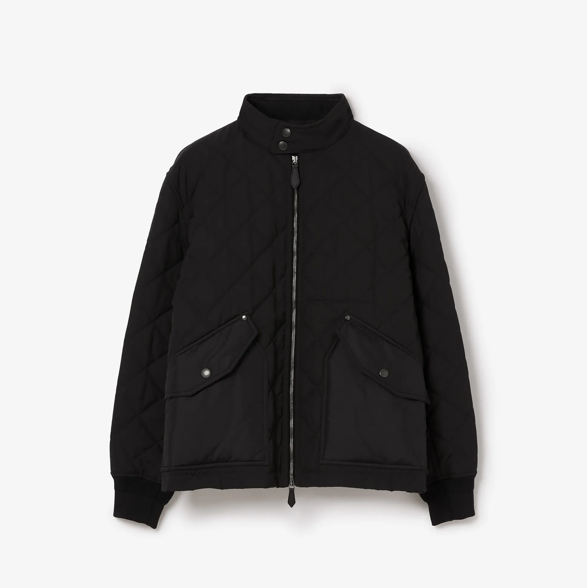 Flash Sale Burberry Quilted Thermoregulated Harrington Jacket Black