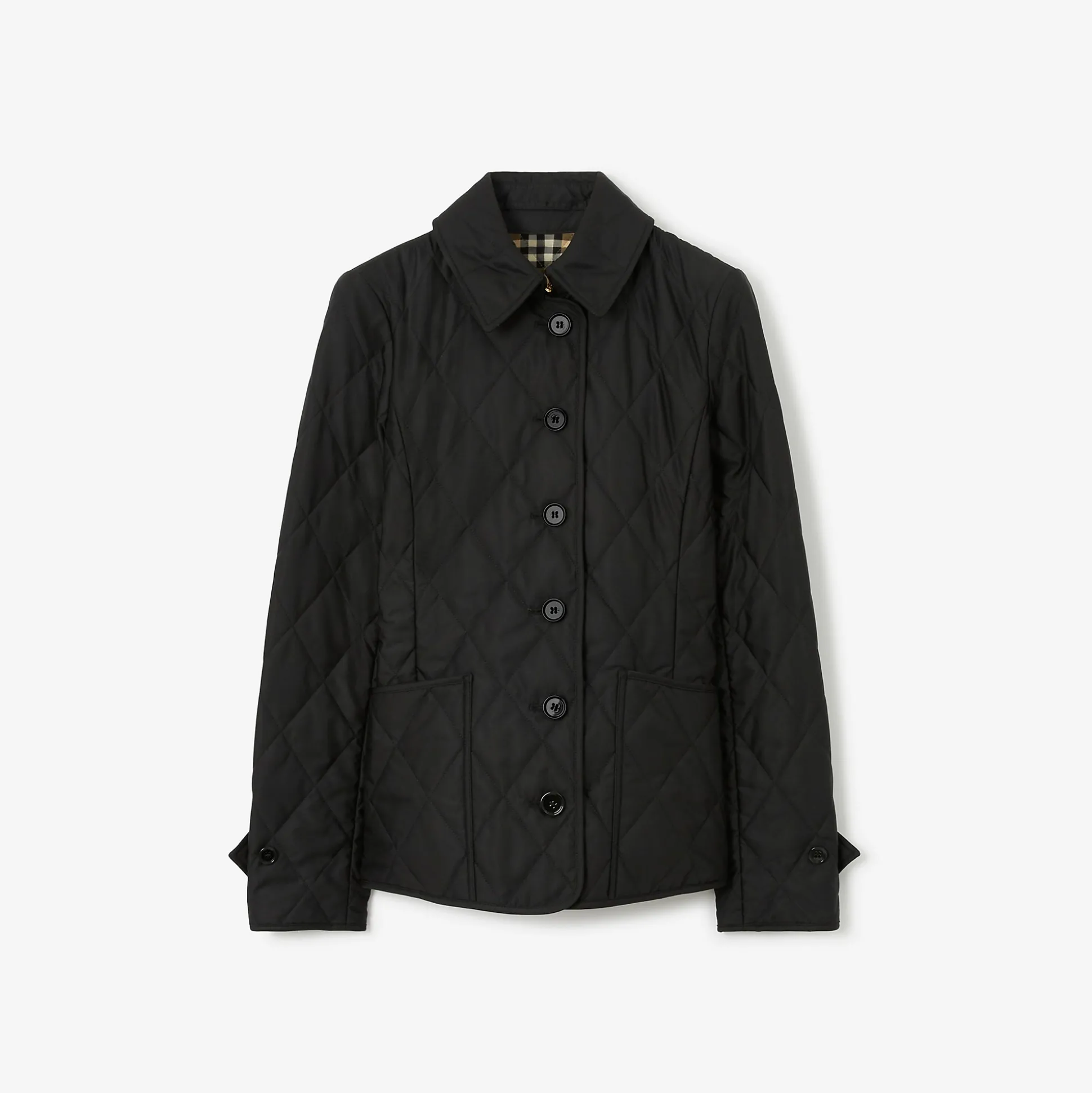 Best Burberry Quilted Thermoregulated Jacket Black