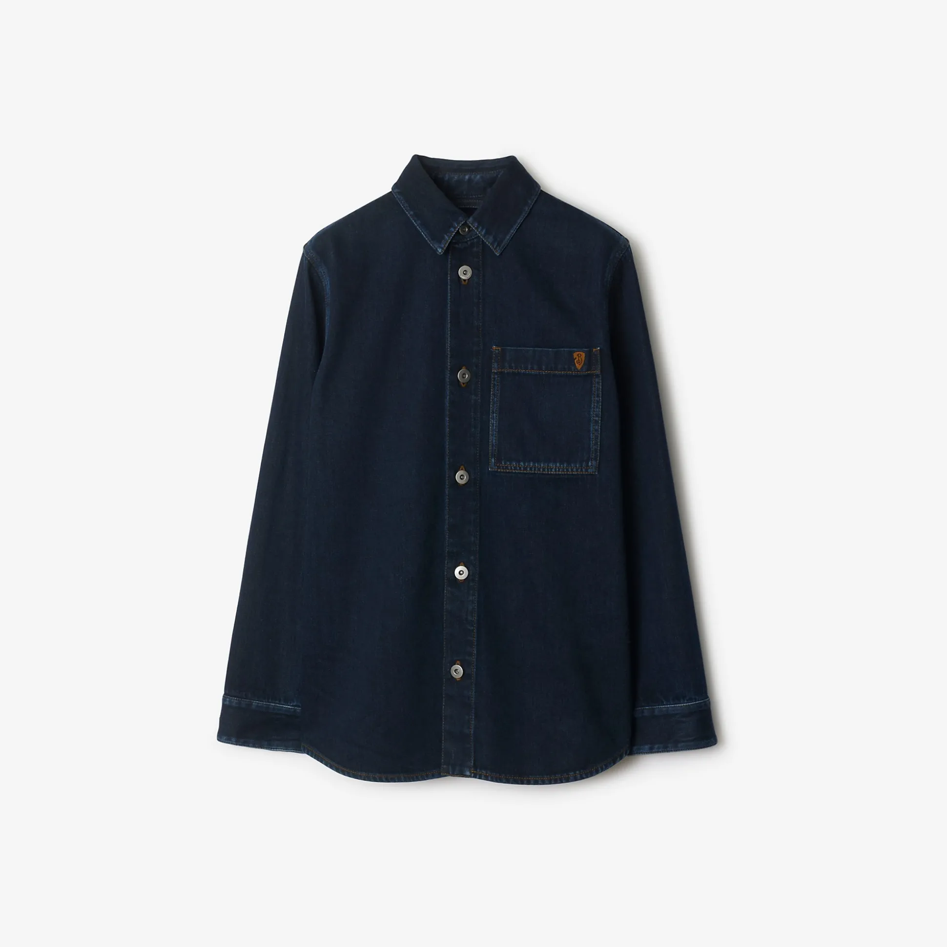 Sale Burberry Regular Fit Denim Shirt Indigo