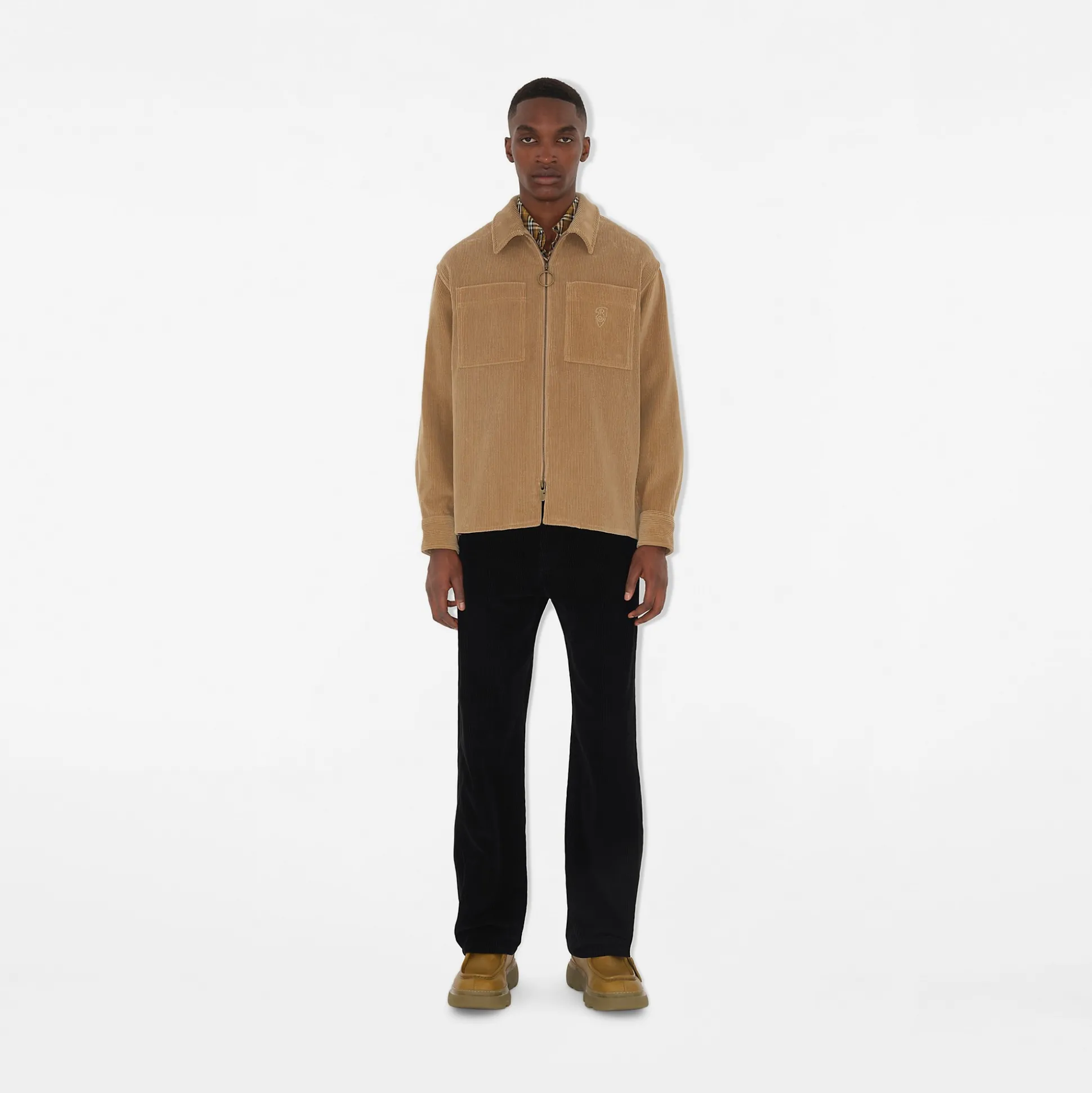 Hot Burberry Relaxed Fit Corduroy Shirt Teddy