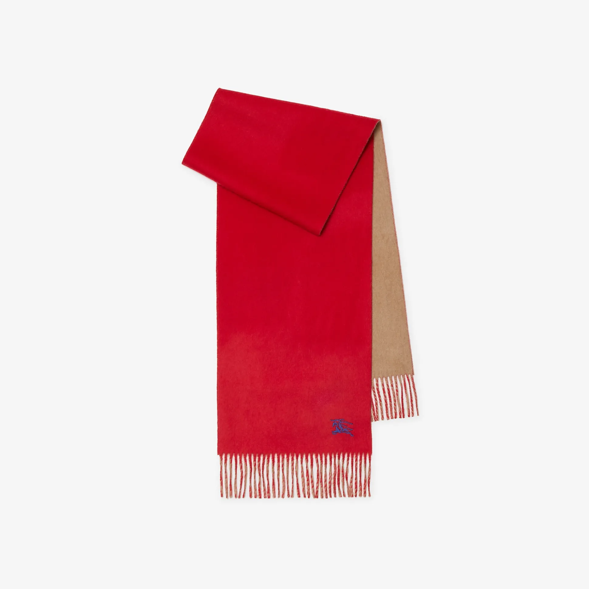 Store Burberry Reversible Cashmere Scarf Pillar/camel