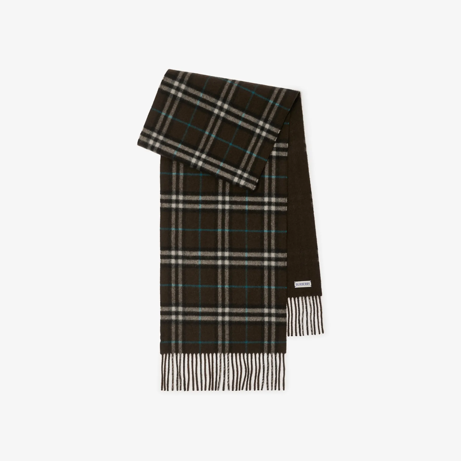 Sale Burberry Reversible Check Cashmere Scarf Snug