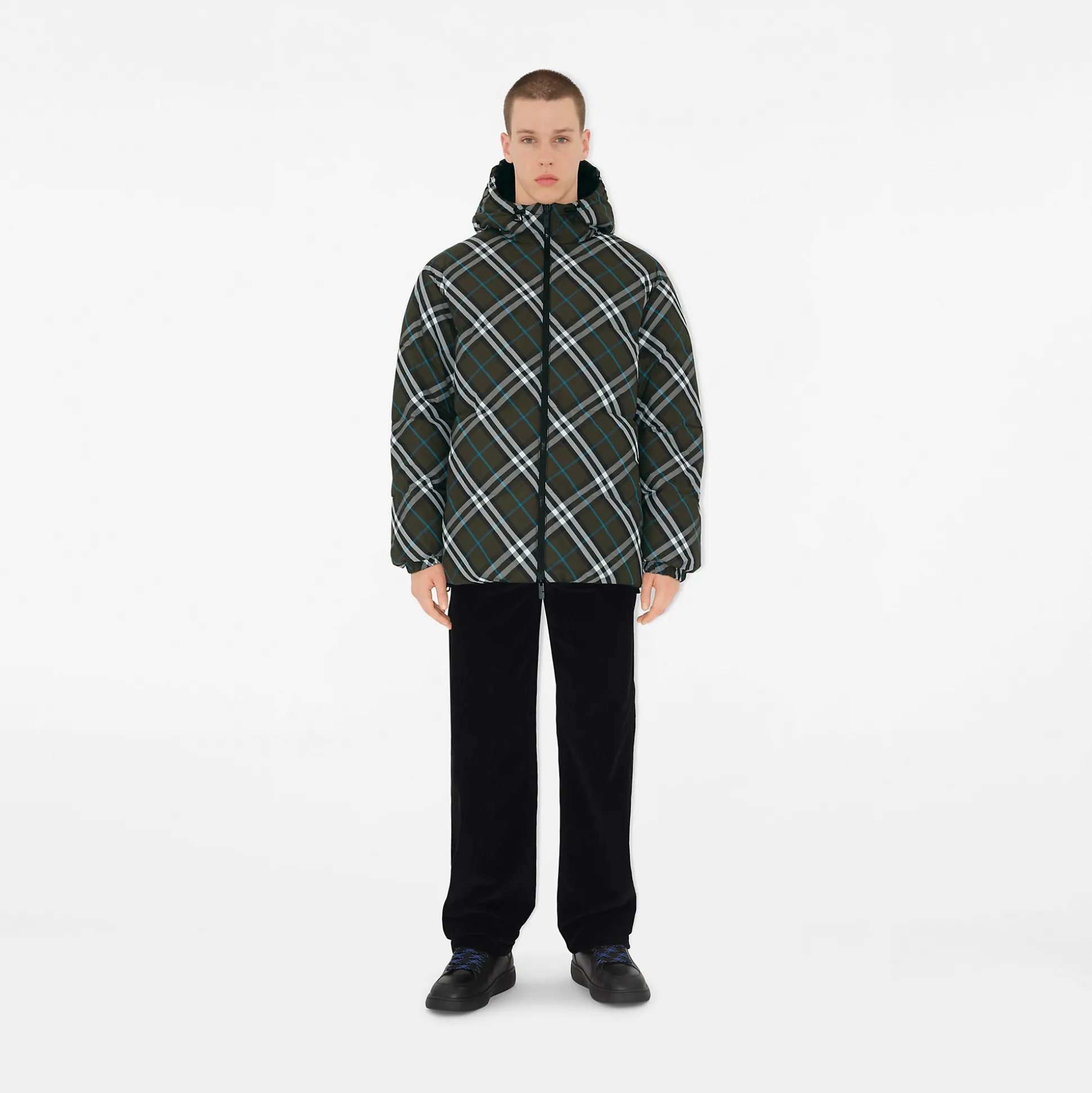 Flash Sale Burberry Reversible Check Nylon Snowdonia Puffer Jacket Snug