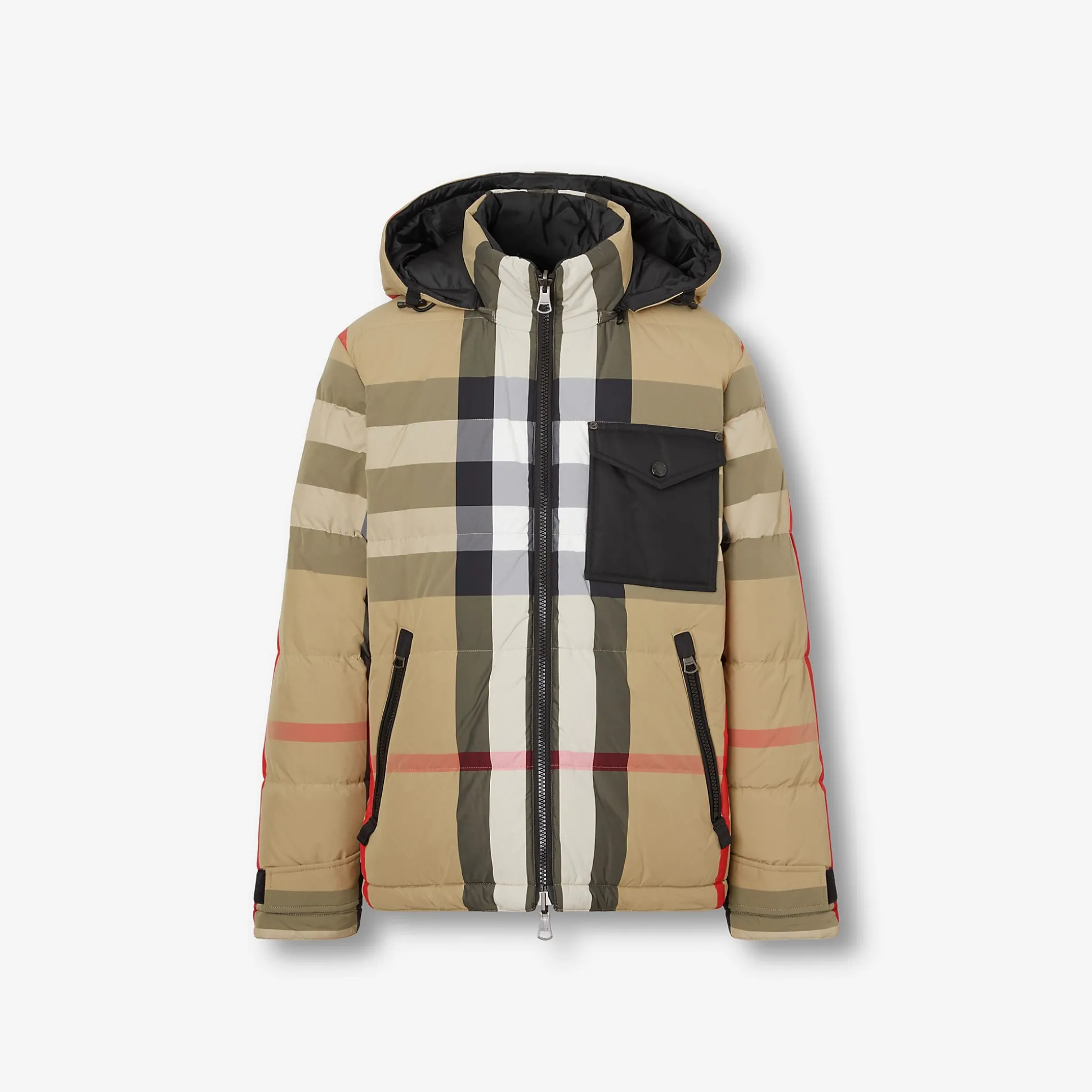 Sale Burberry Reversible Check Puffer Jacket Archivebeige/black