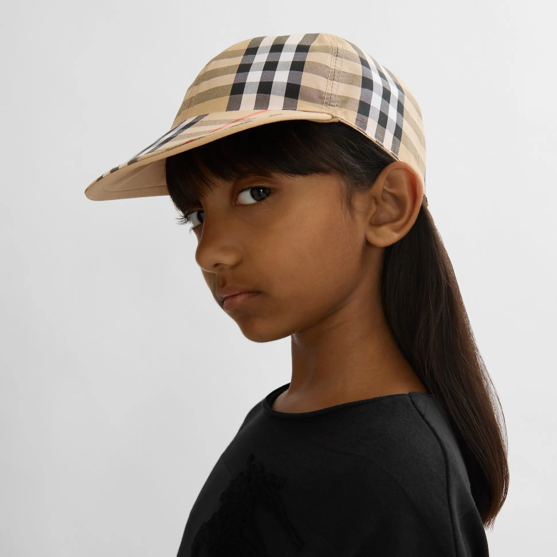 Outlet Burberry Reversible Cotton Baseball Cap Sand