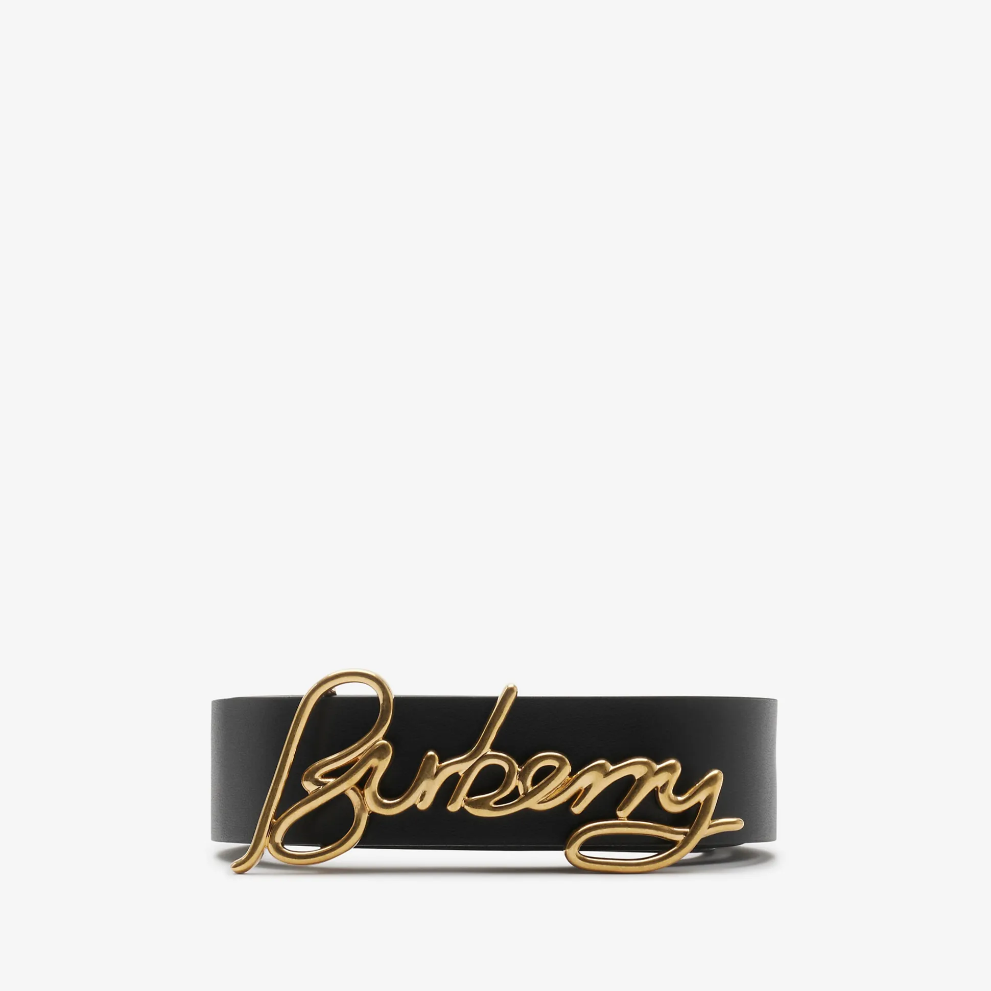 Clearance Burberry Reversible Leather Signature Belt Black/hazel