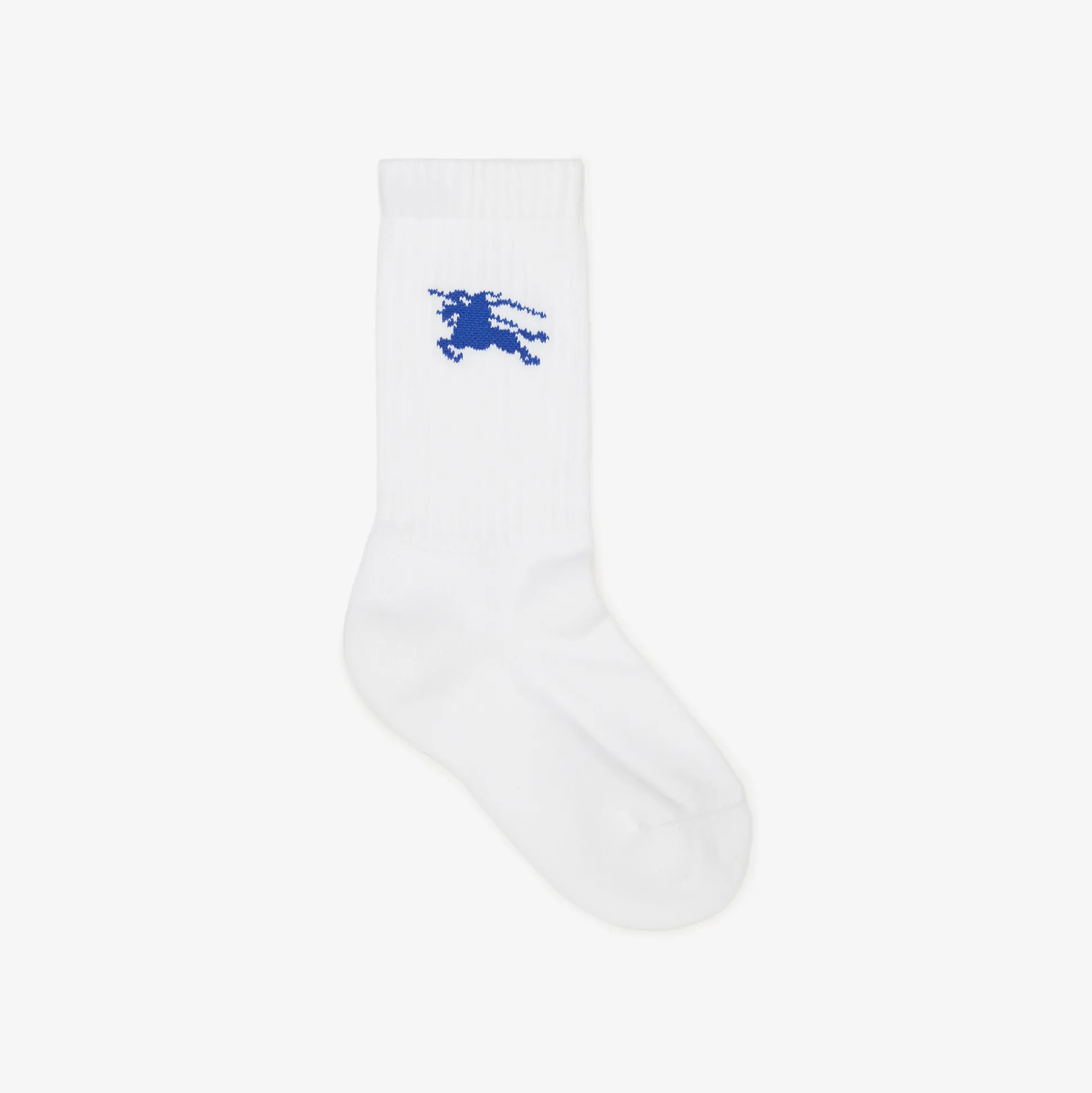 Cheap Burberry Ribbed Cotton Blend Socks White