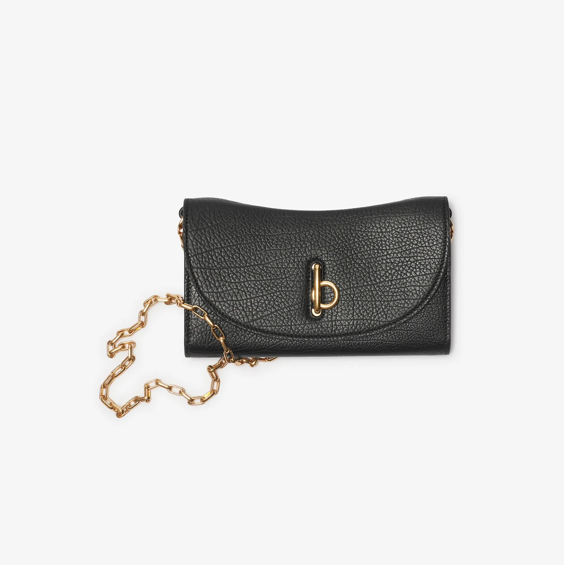 Best Sale Burberry Rocking Horse Chain Strap Wallet​ Black