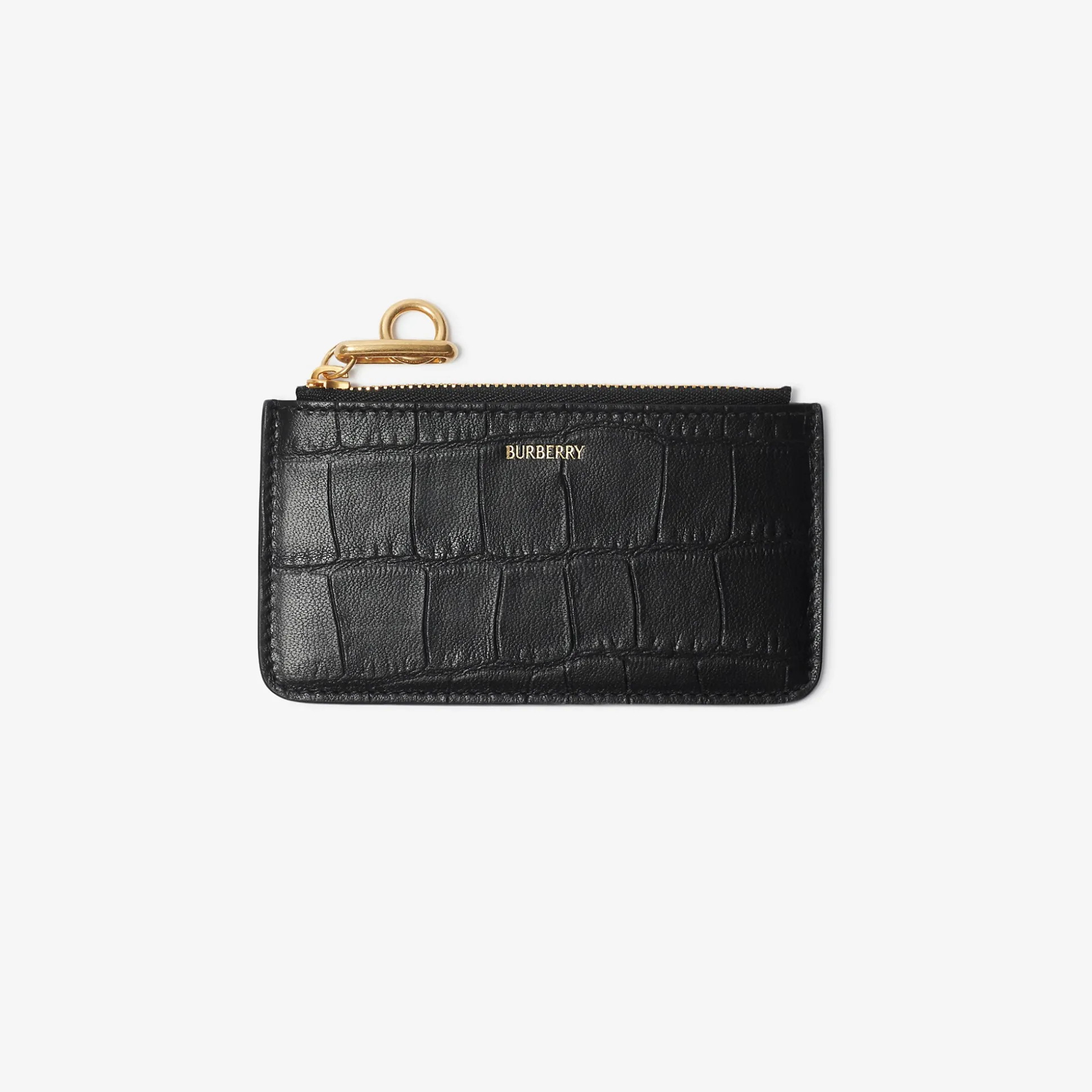 Cheap Burberry Rocking Horse Zip Card Case​ Black