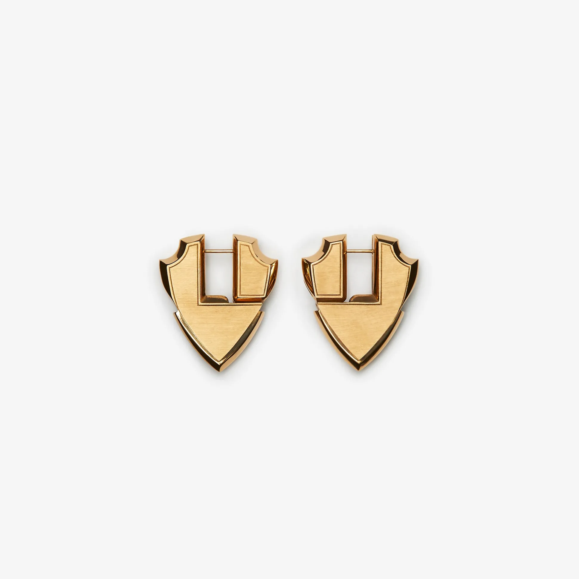 Online Burberry Shield Earrings Gold