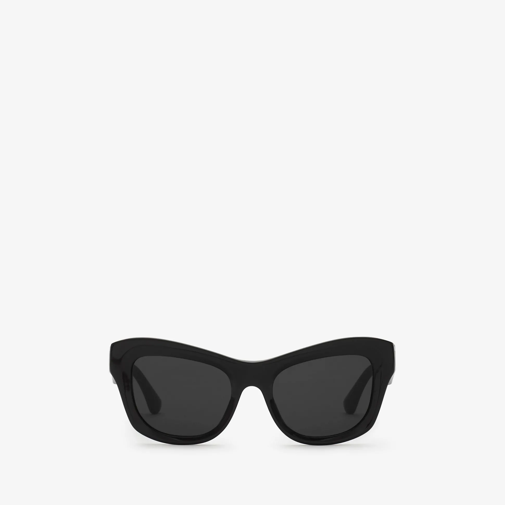 Shop Burberry Shield Hinge Cat-eye Sunglasses​ Black