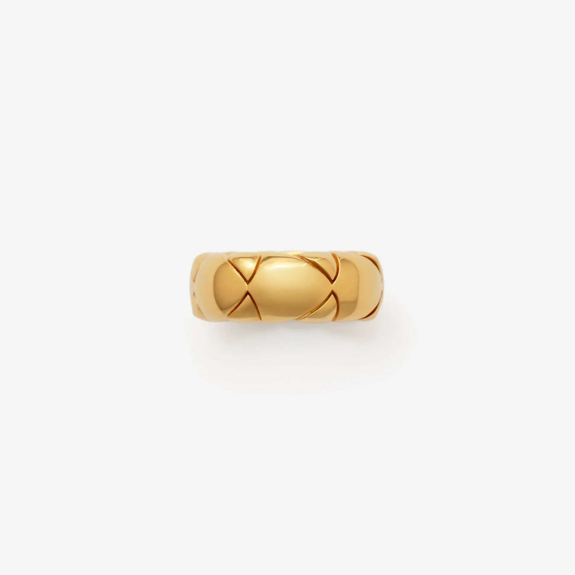 Best Sale Burberry Shield Segment Ring Gold