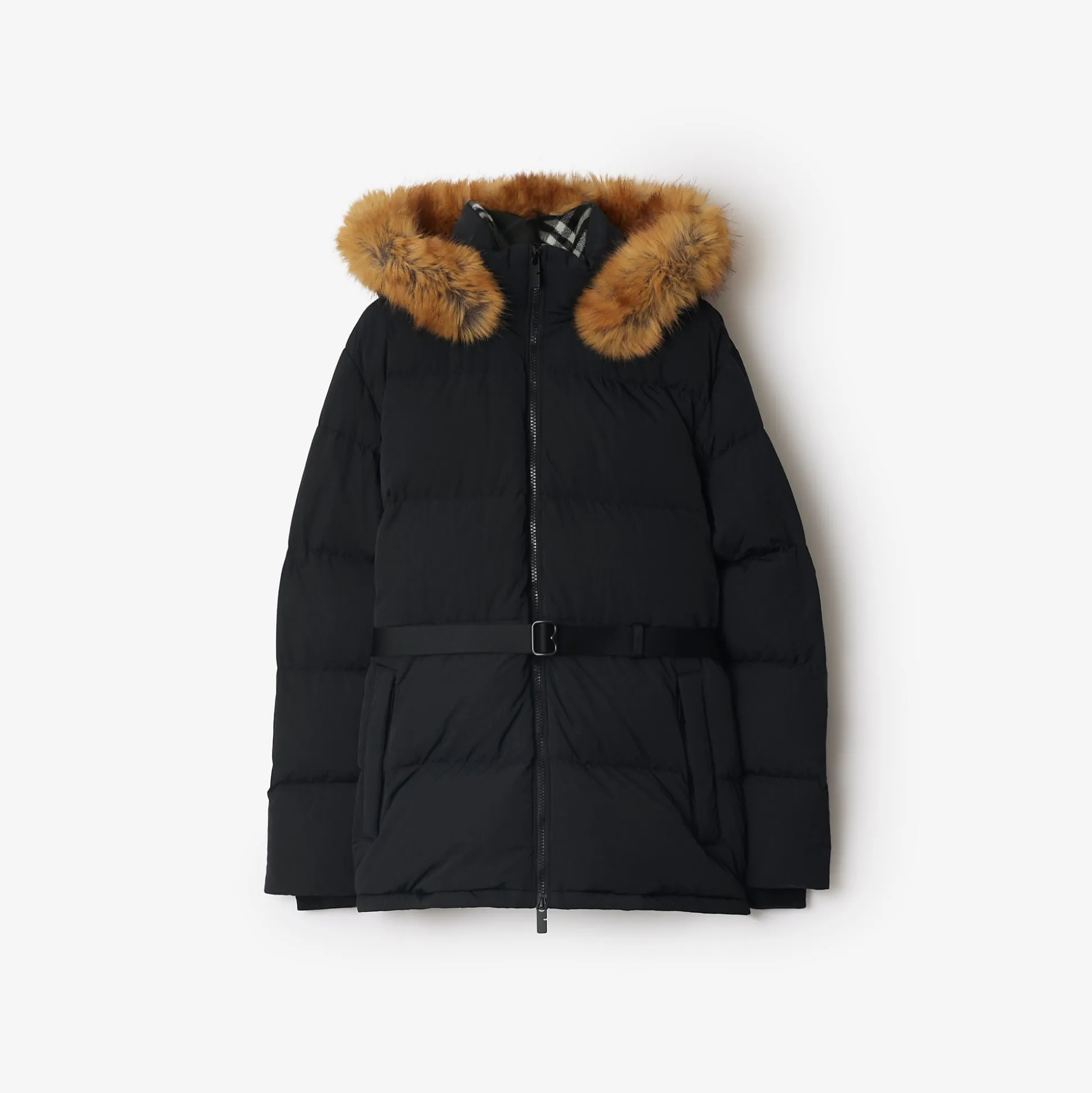 Best Burberry Short Nylon Puffer Coat Black