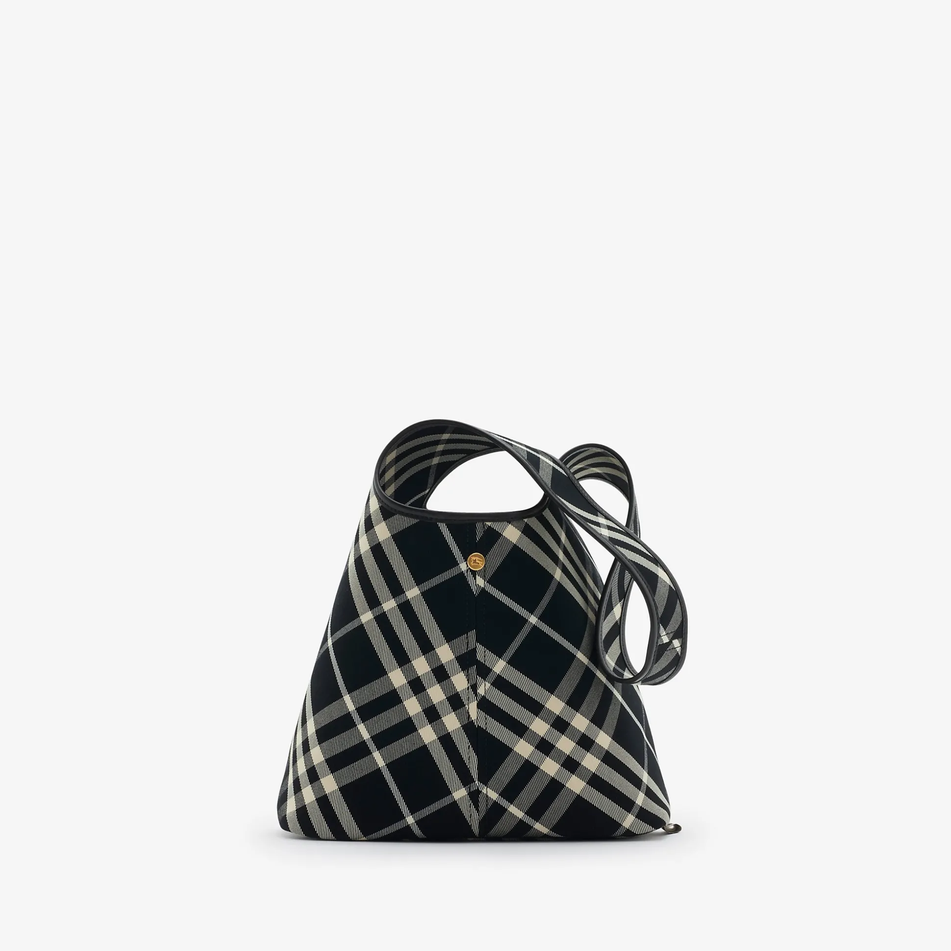 Discount Burberry Small Check Shoulder Bag Black/calico