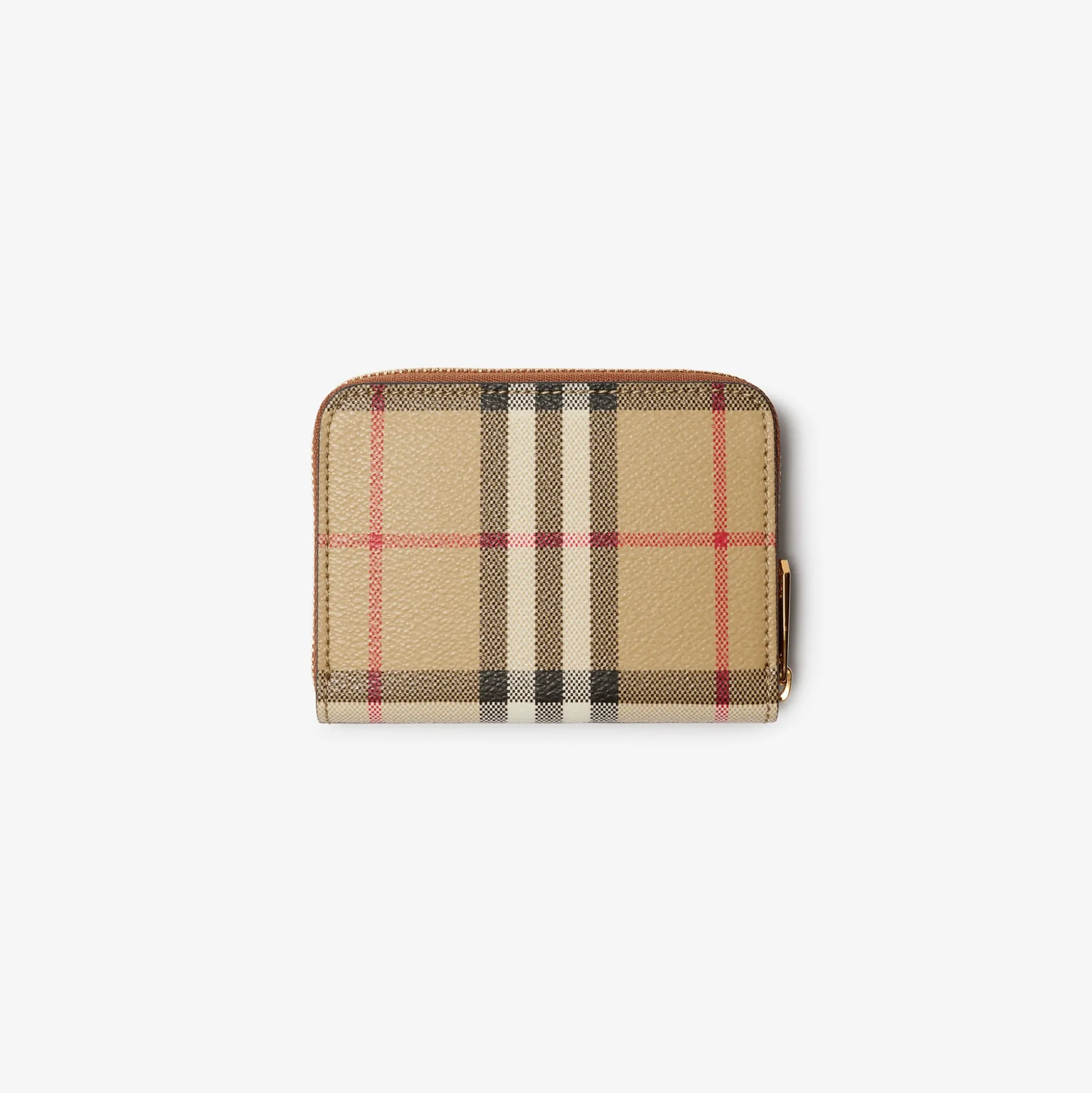 Cheap Burberry Small Check Zip Wallet Archivebeige