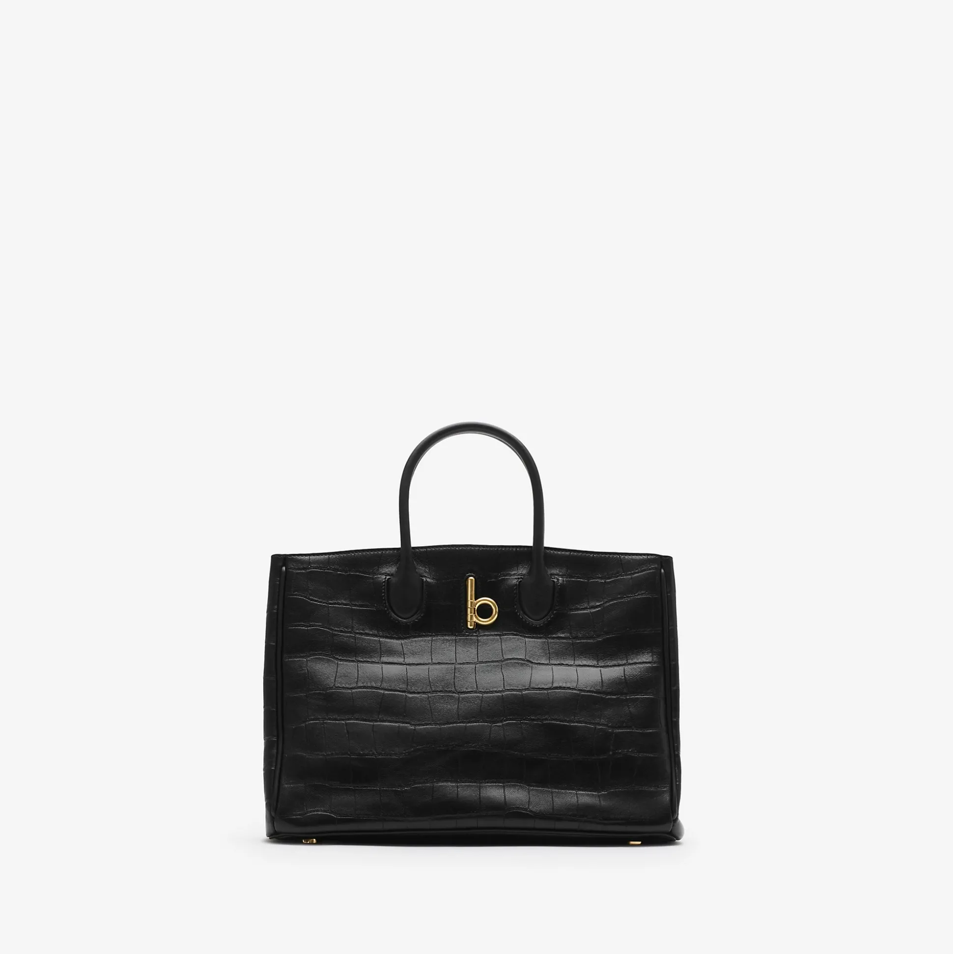 New Burberry Small Rocking Horse Tote​ Black